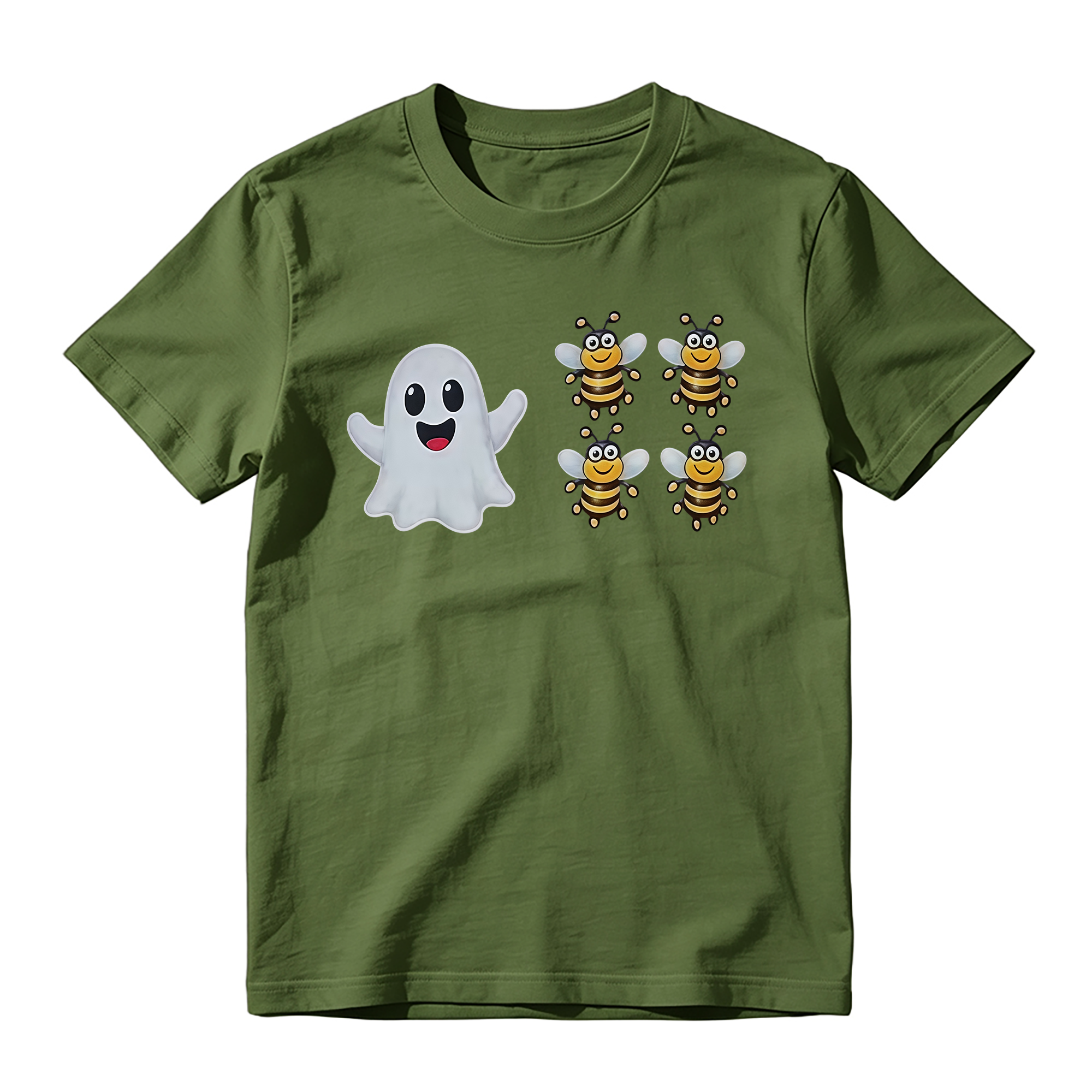 "Boo Bees" Cute Ghost & Bee Halloween T-shirt