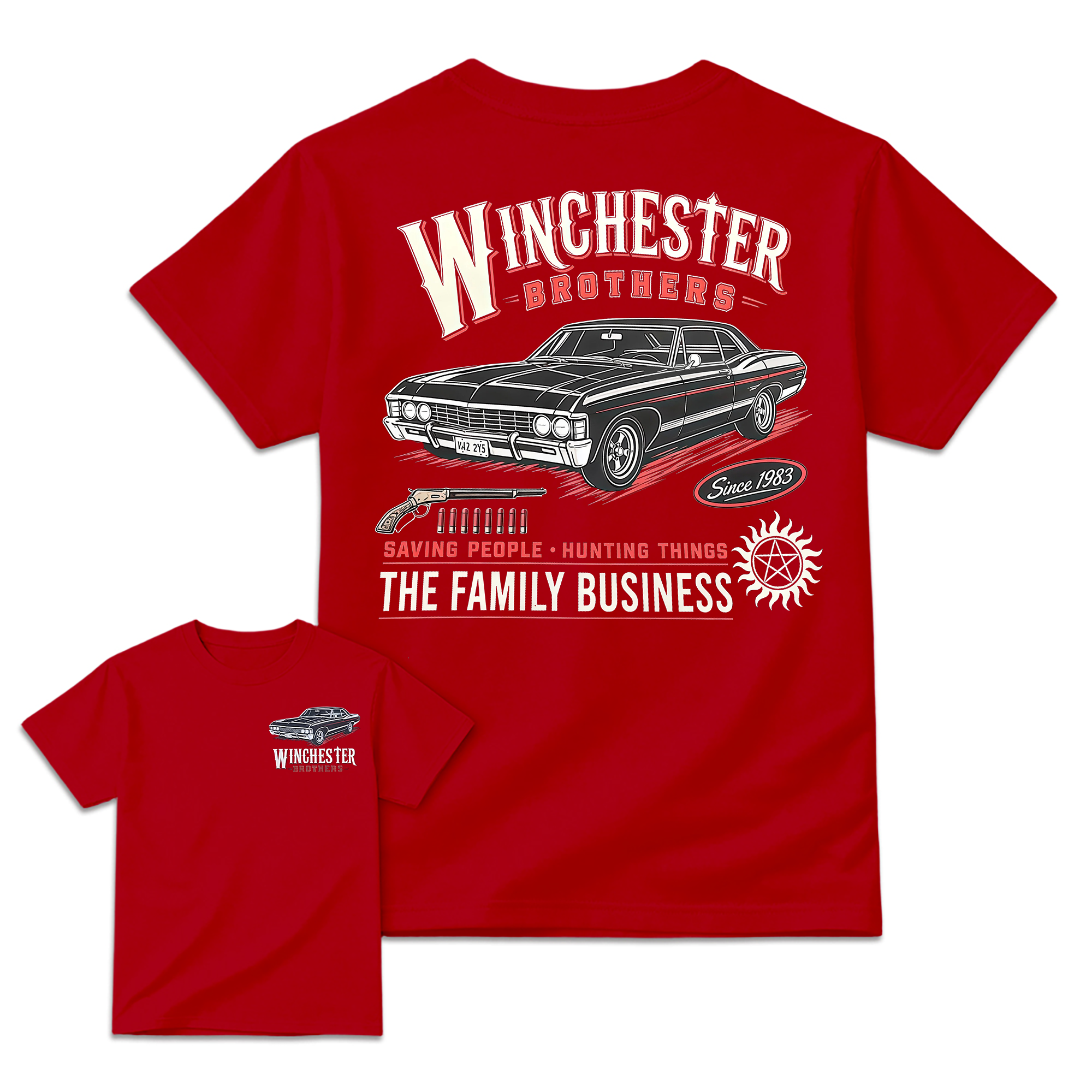 "Winchester Brothers" Supernatural Impala T-shirt