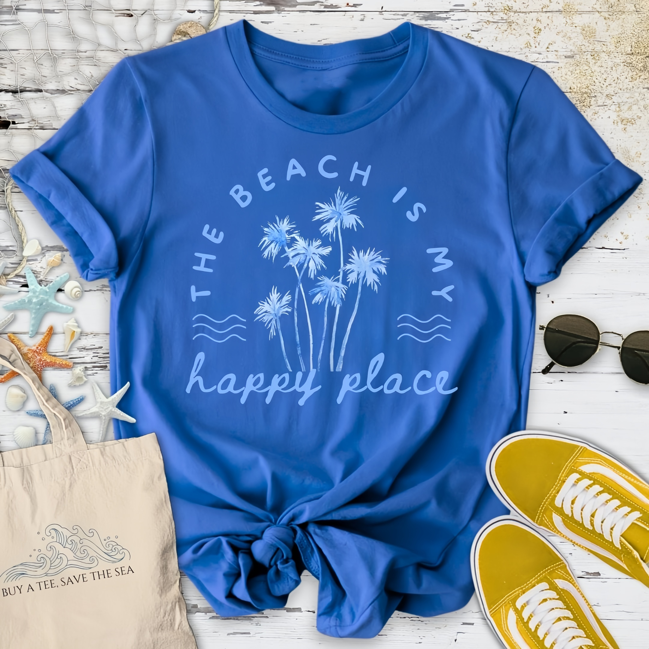 The Beach Is My Happy Place T-Shirt