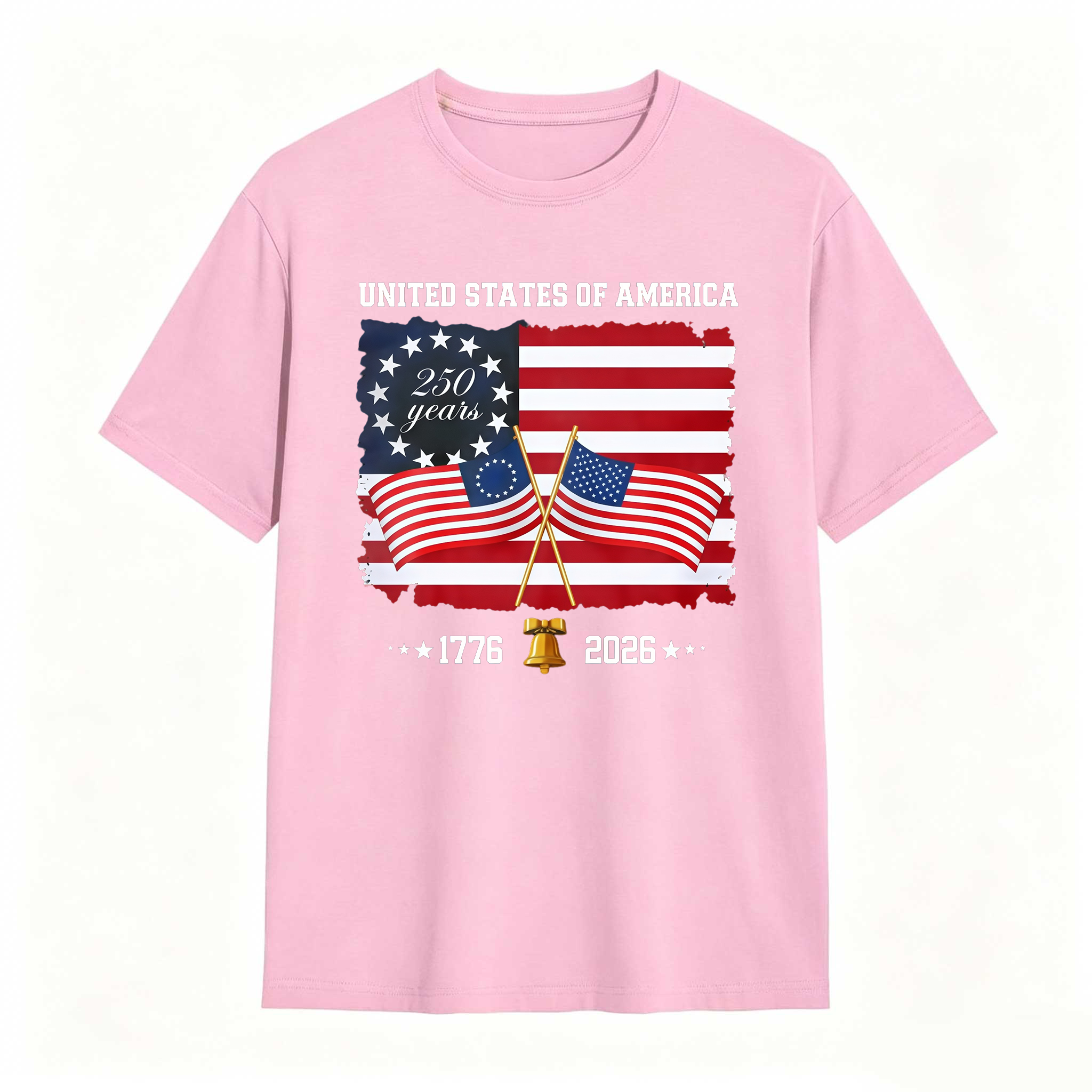 United States Of America 250 Years 1776 2026 Independence Day American Flag T Shirt
