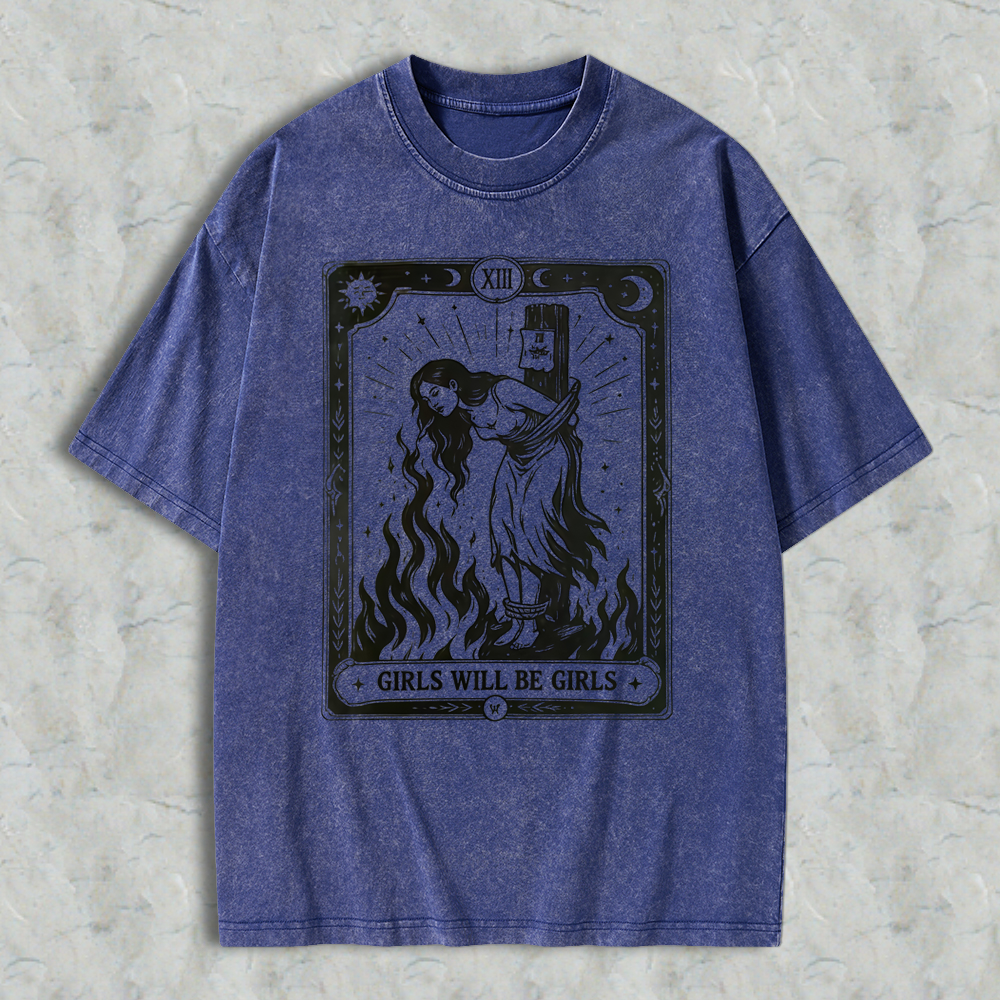 Girls Will Be Girls Dark Humor Witch T-shirt