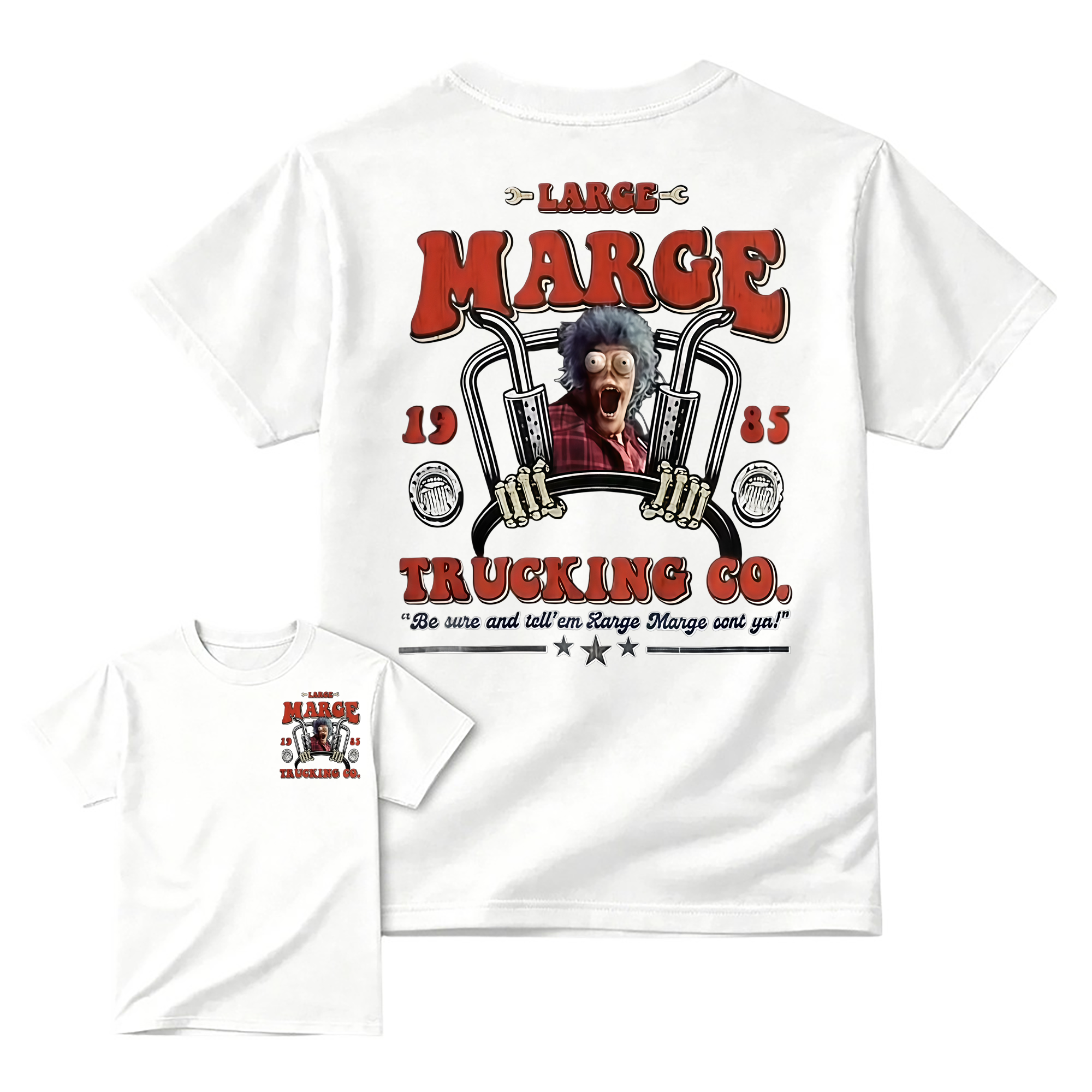 "Large Trucking Co." Retro Slogan T-shirt