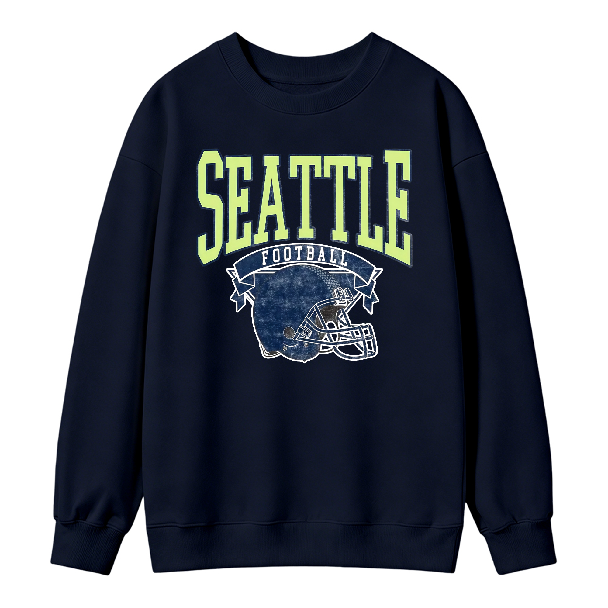 Vintage Football Sweatshirt Hometown Team Pullovers Sublimation Print Soft Cozy Retro Style Comfortable All-Season Wear