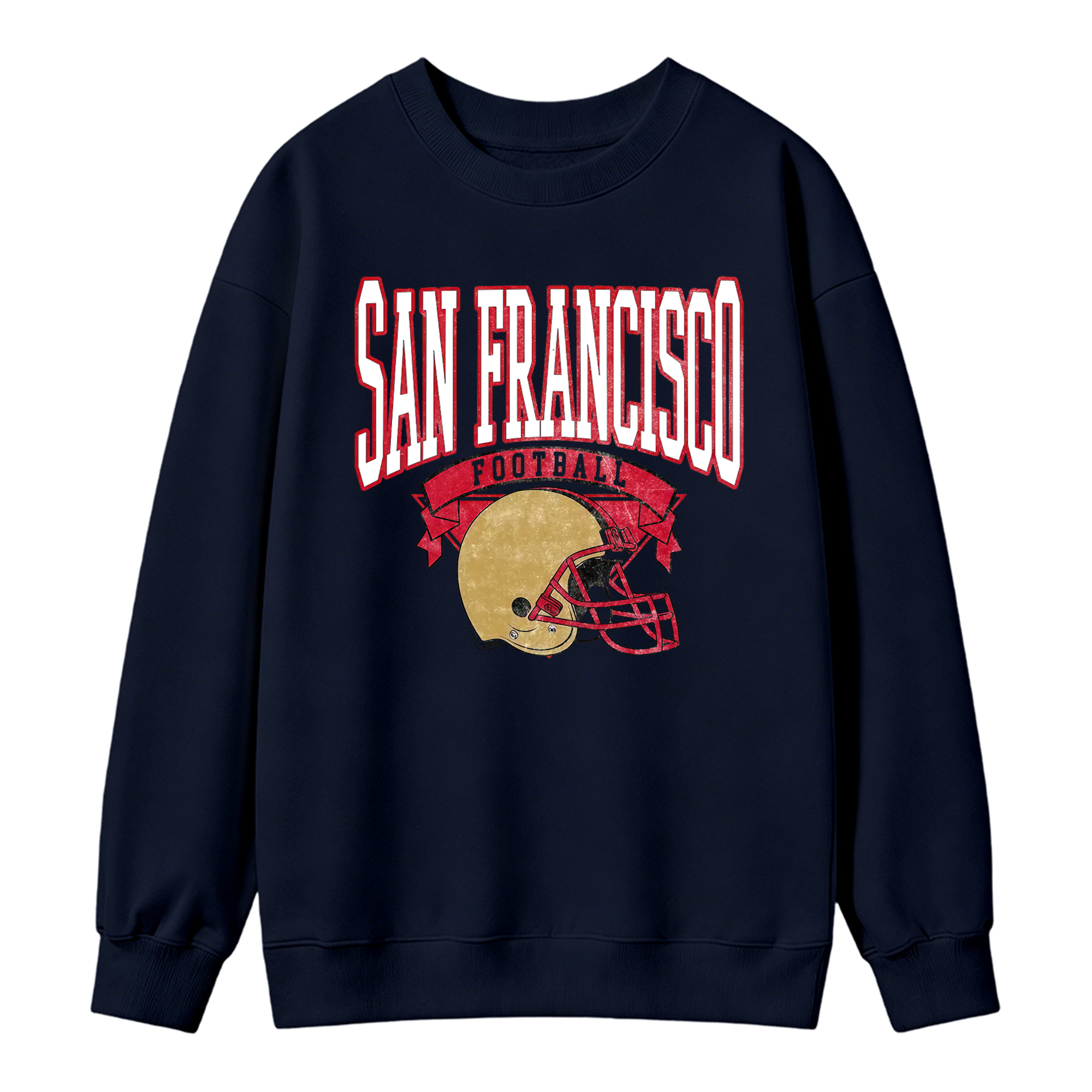 Vintage Football Sweatshirt Hometown Team Pullovers Sublimation Print Soft Cozy Retro Style Comfortable All-Season Wear