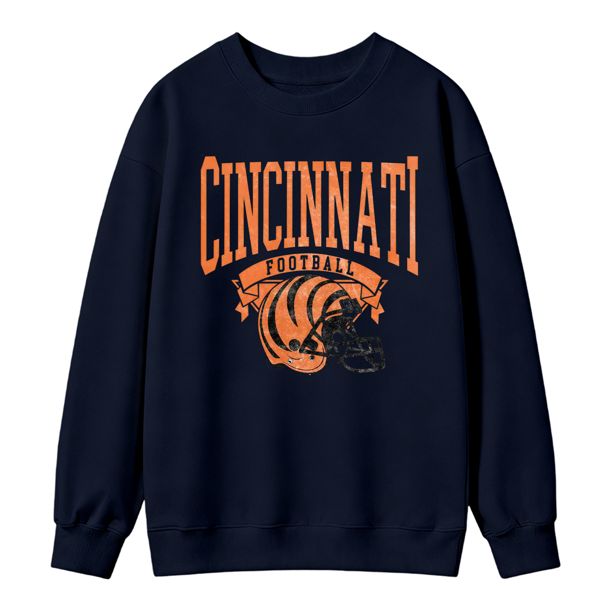 Vintage Football Sweatshirt Hometown Team Pullovers Sublimation Print Soft Cozy Retro Style Comfortable All-Season Wear