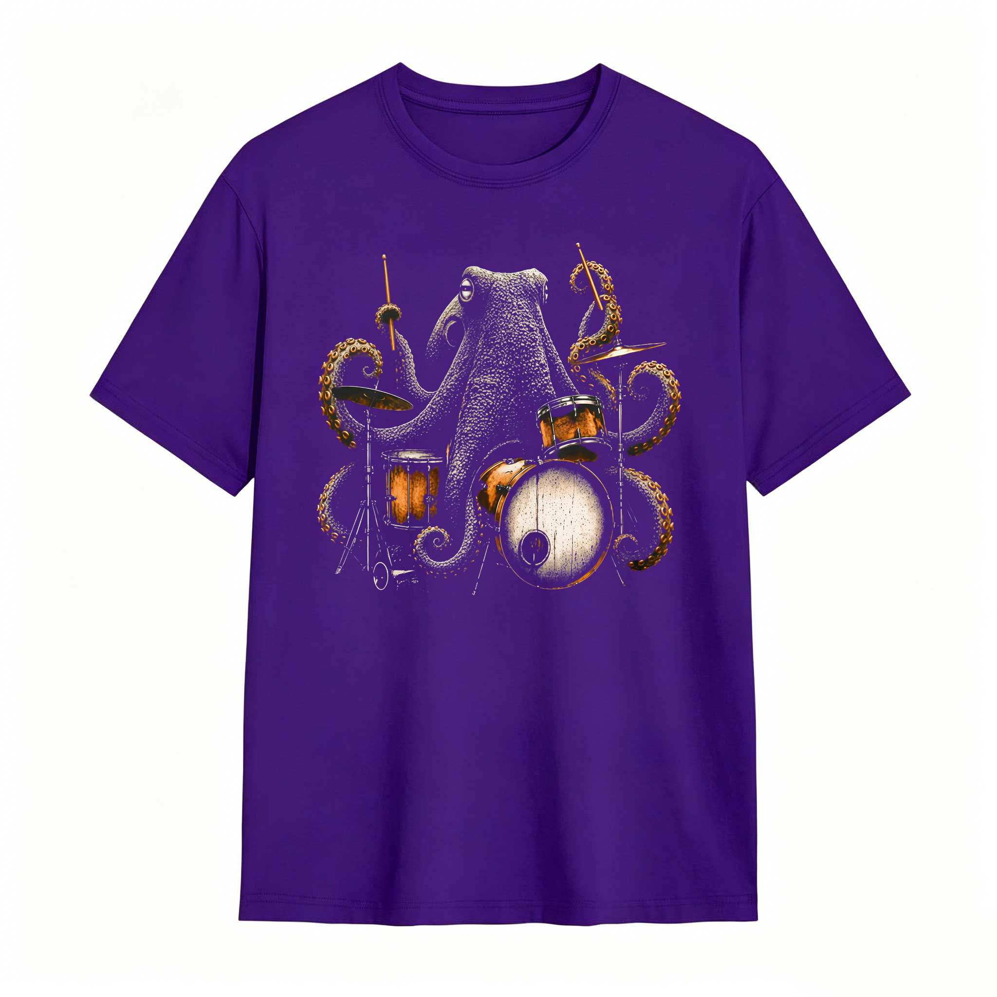 Wild Octopus Drummer T-Shirt