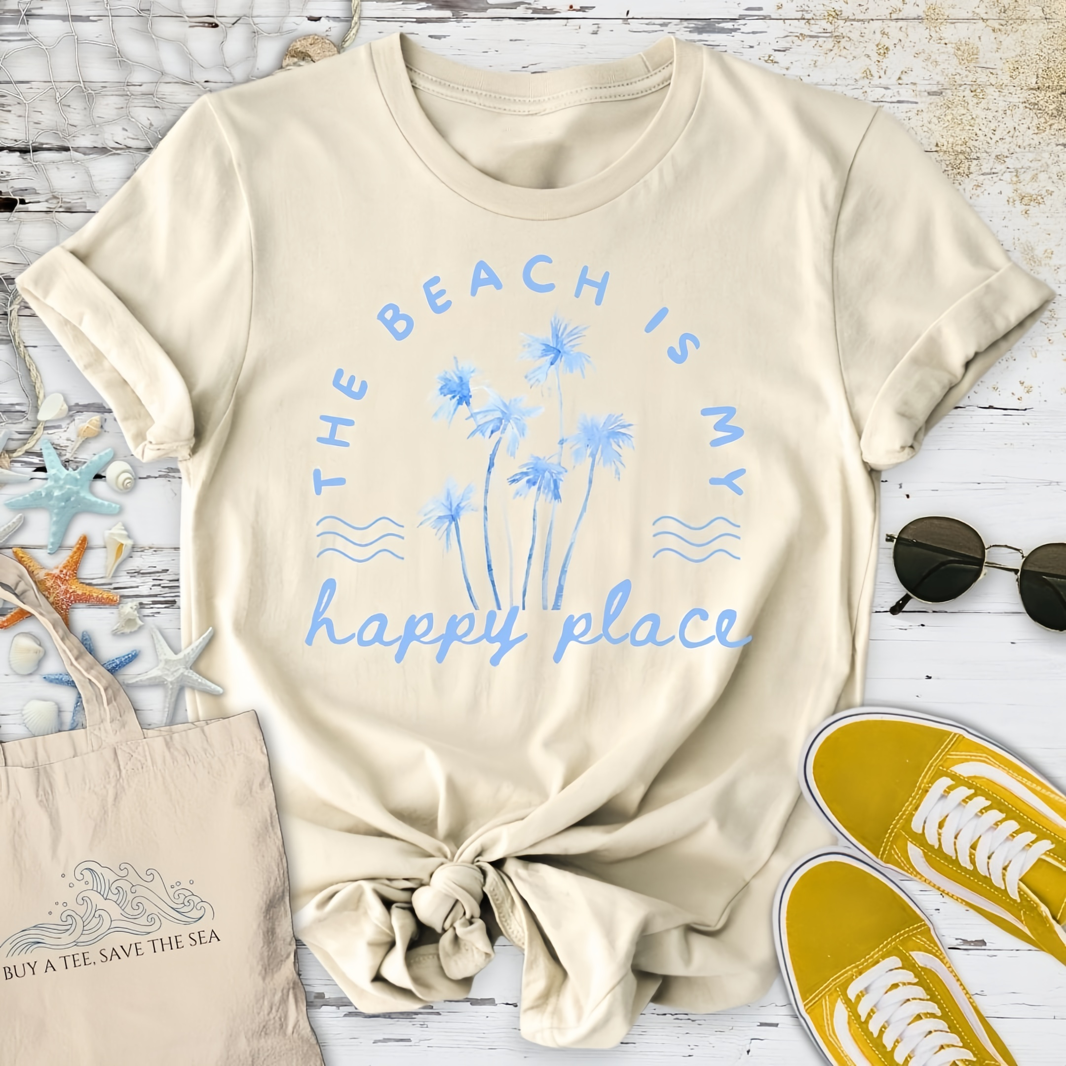 The Beach Is My Happy Place T-Shirt