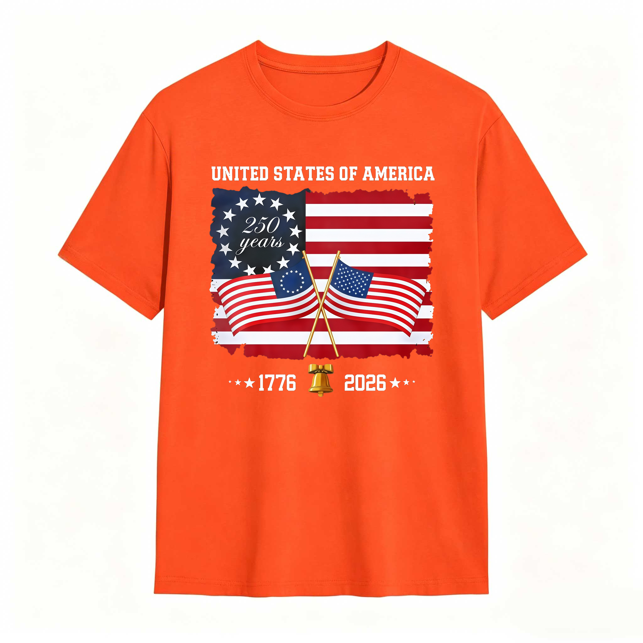 United States Of America 250 Years 1776 2026 Independence Day American Flag T Shirt