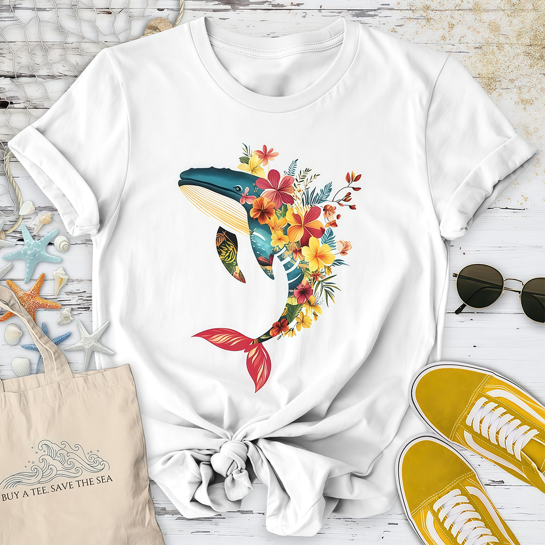 Floral Whale T-Shirt