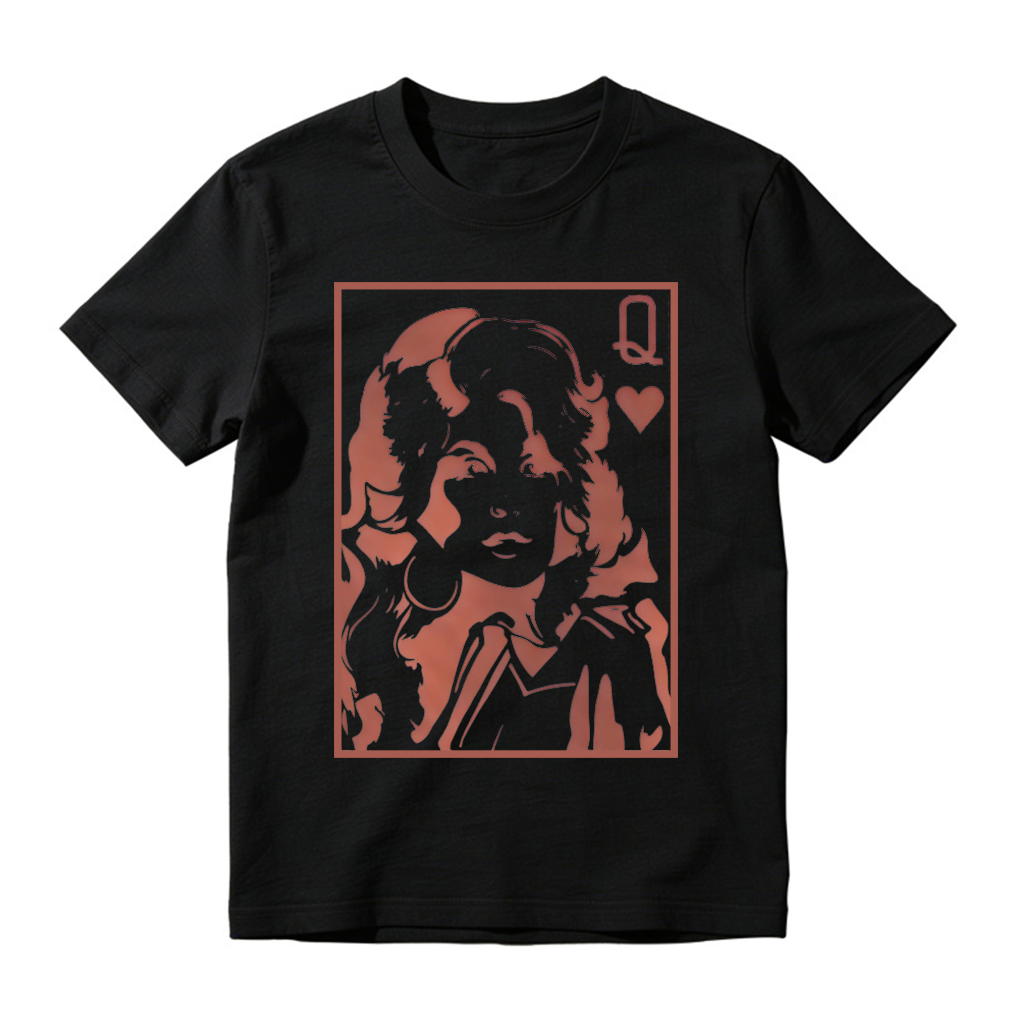 "Dolly" Queen of Hearts Retro Color Blocking T-shirt