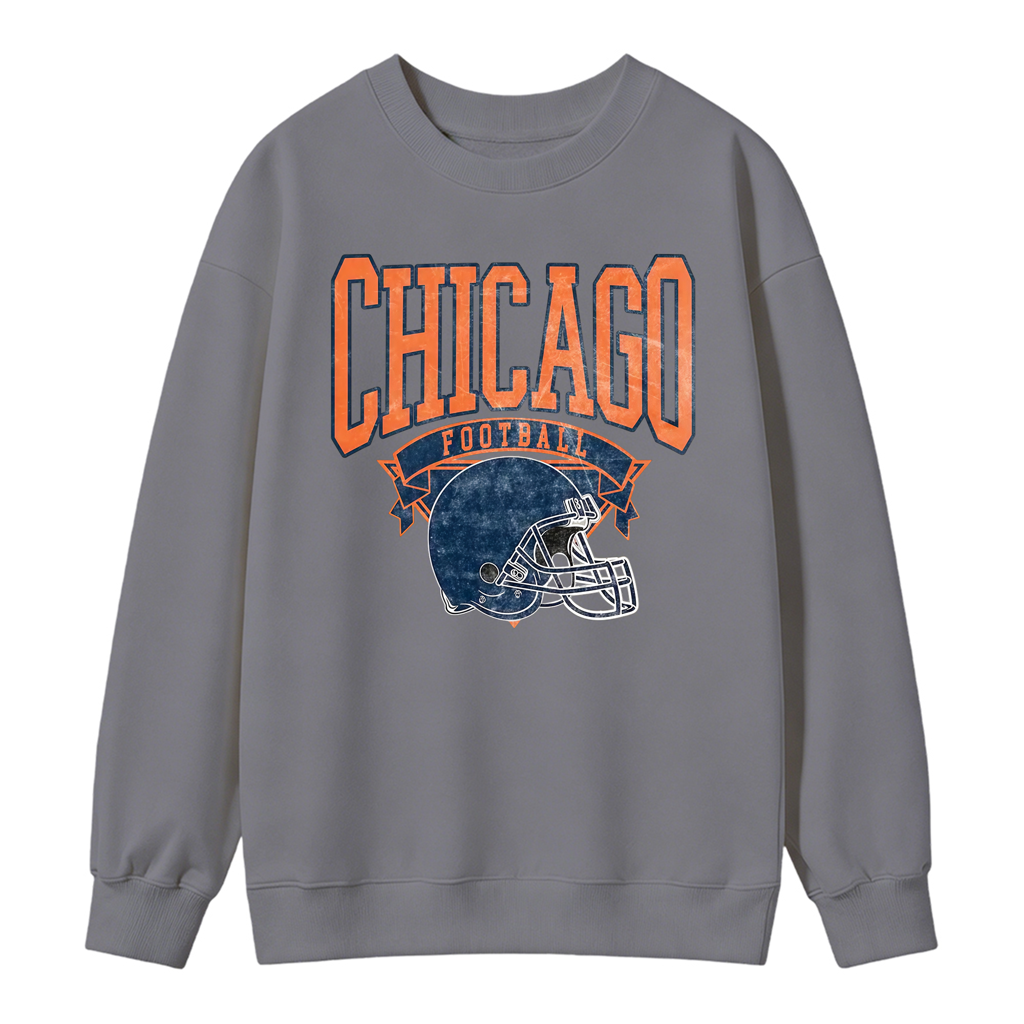 Vintage Football Sweatshirt Hometown Team Pullovers Sublimation Print Soft Cozy Retro Style Comfortable All-Season Wear