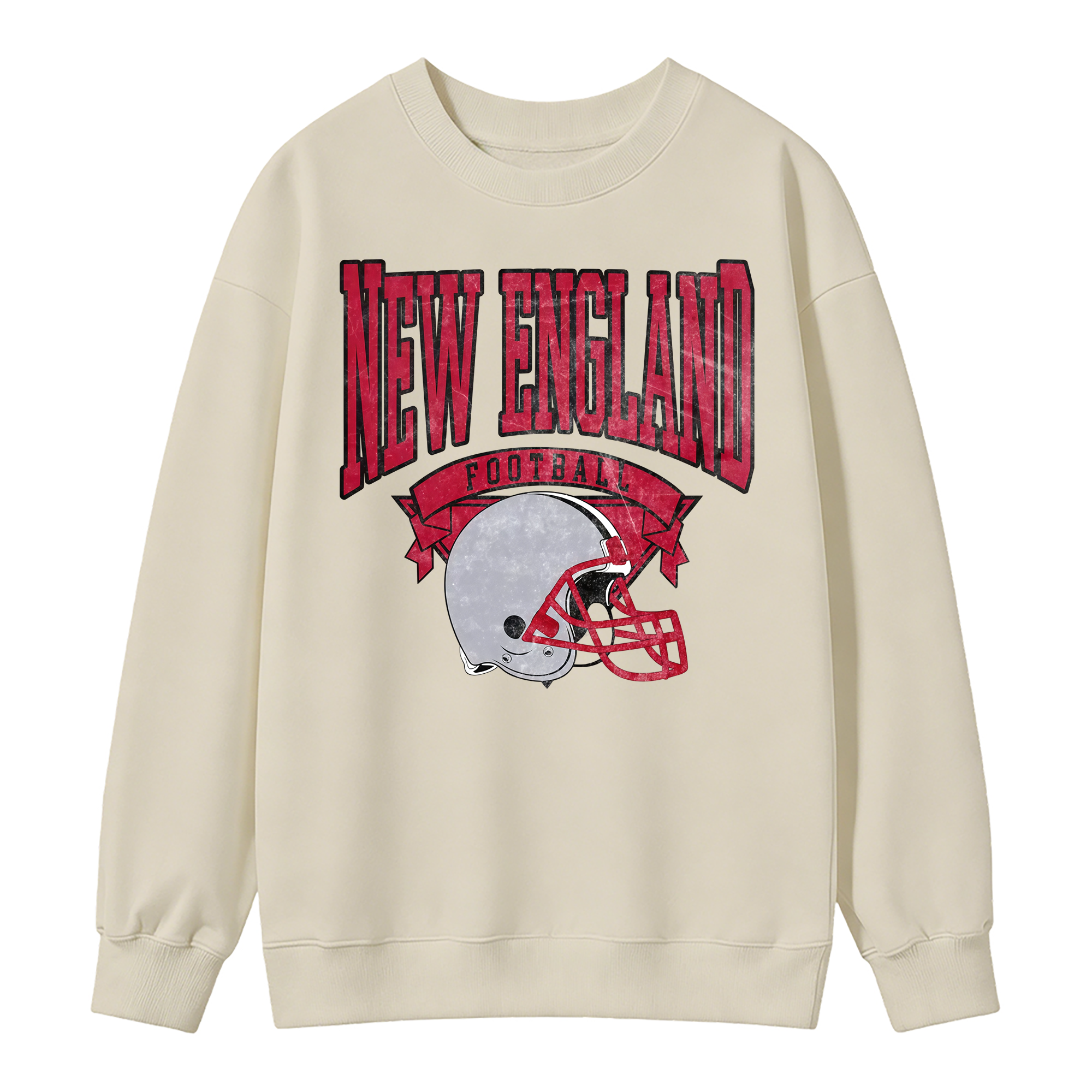 Vintage Football Sweatshirt Hometown Team Pullovers Sublimation Print Soft Cozy Retro Style Comfortable All-Season Wear