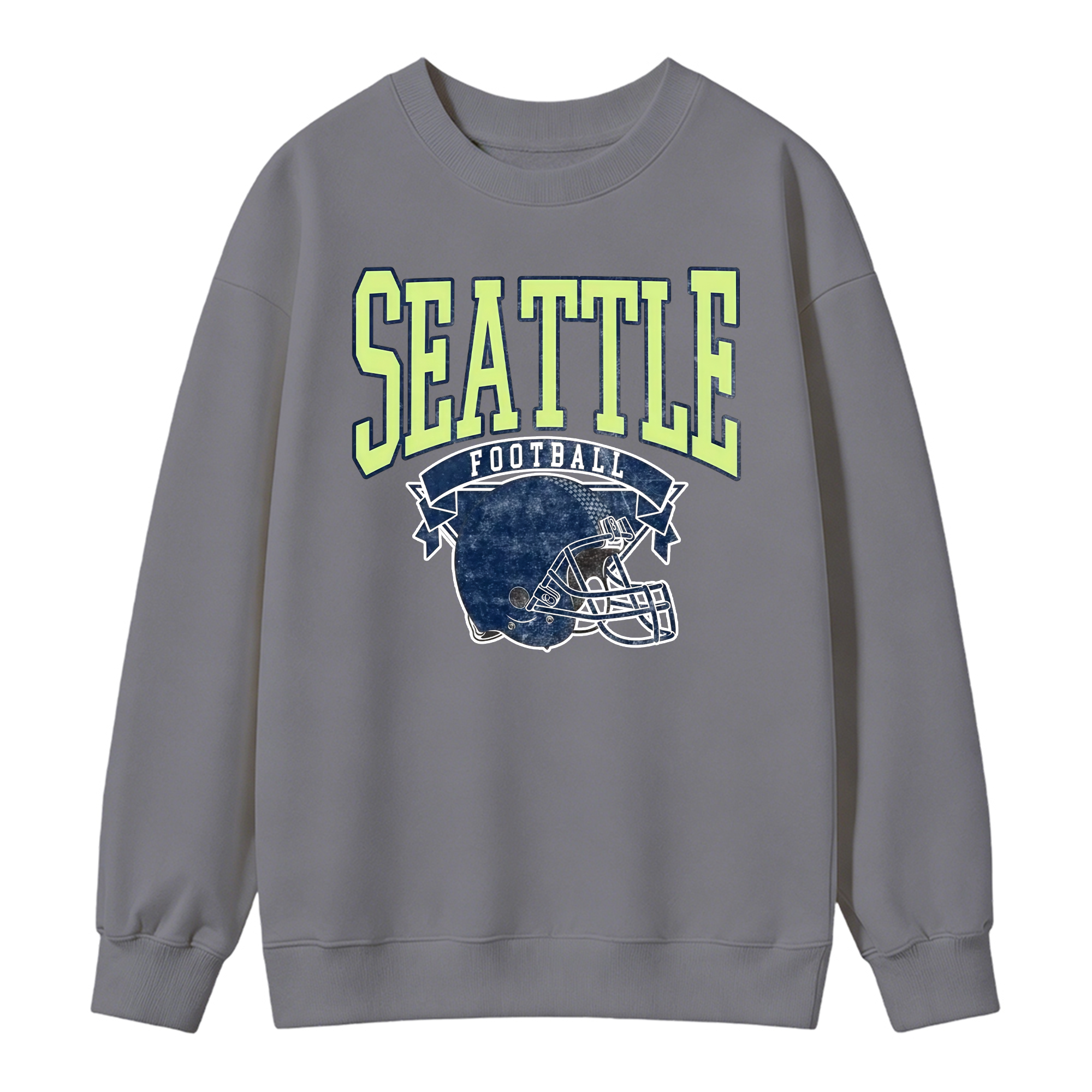 Vintage Football Sweatshirt Hometown Team Pullovers Sublimation Print Soft Cozy Retro Style Comfortable All-Season Wear