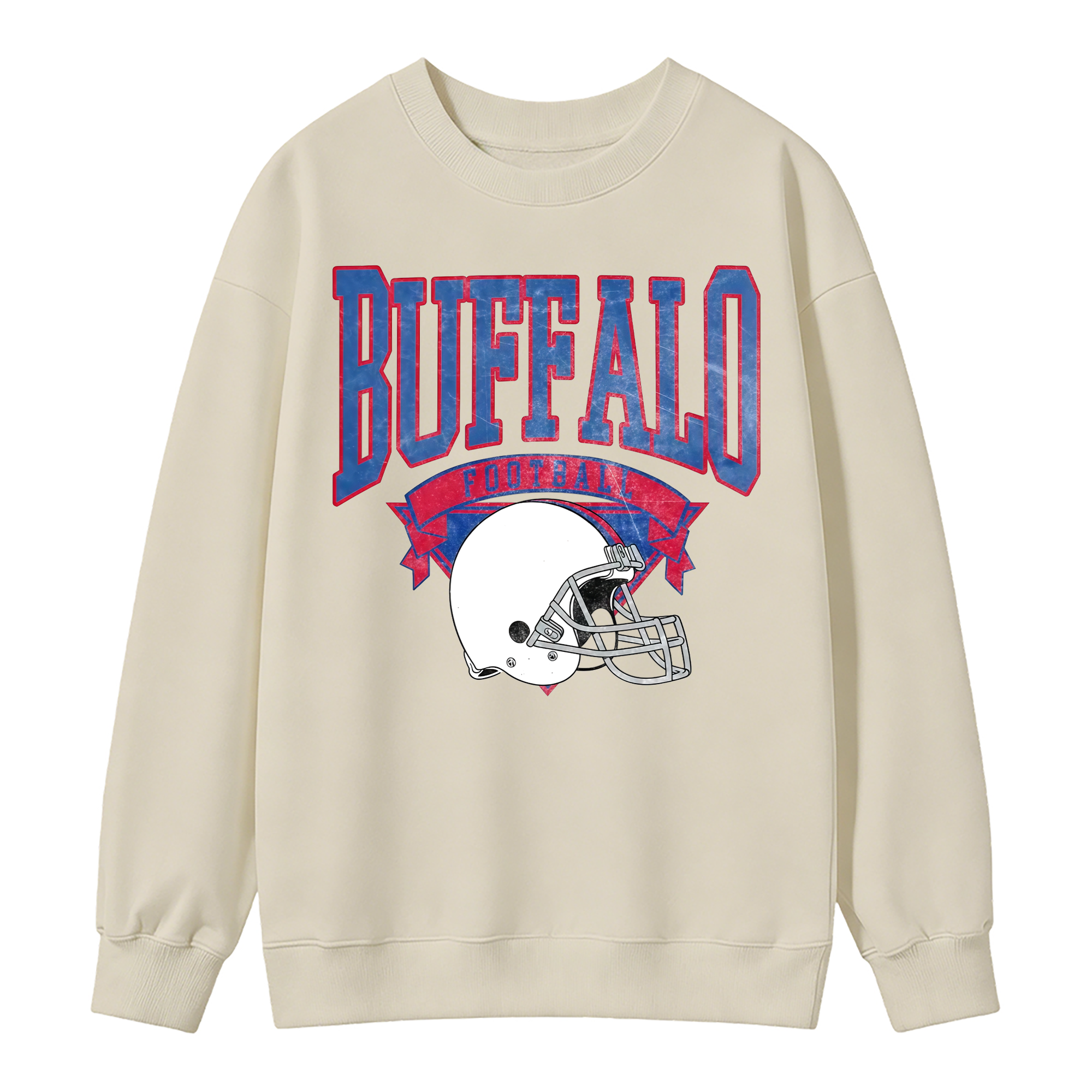Vintage Football Sweatshirt Hometown Team Pullovers Sublimation Print Soft Cozy Retro Style Comfortable All-Season Wear