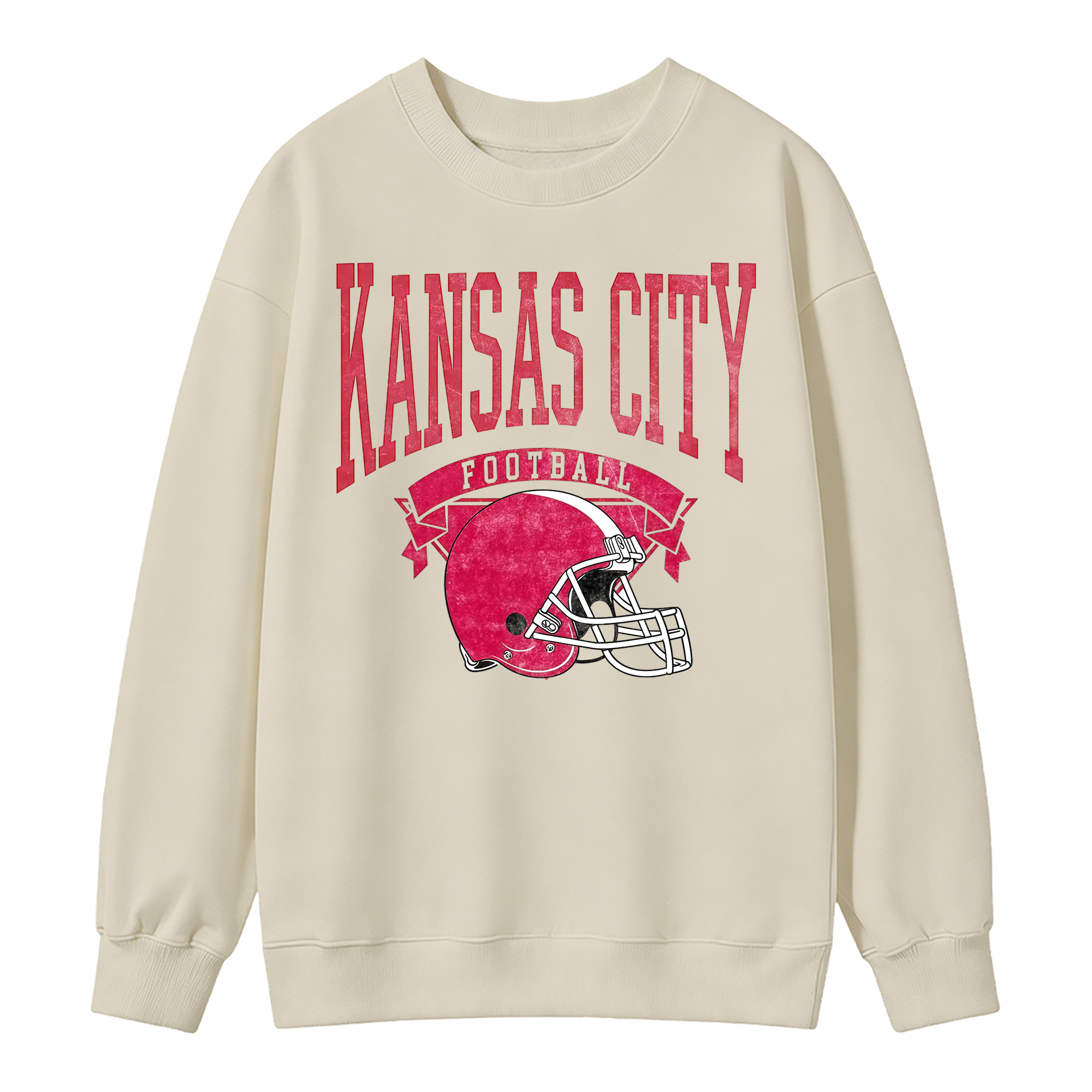 Vintage Football Sweatshirt Hometown Team Pullovers Sublimation Print Soft Cozy Retro Style Comfortable All-Season Wear