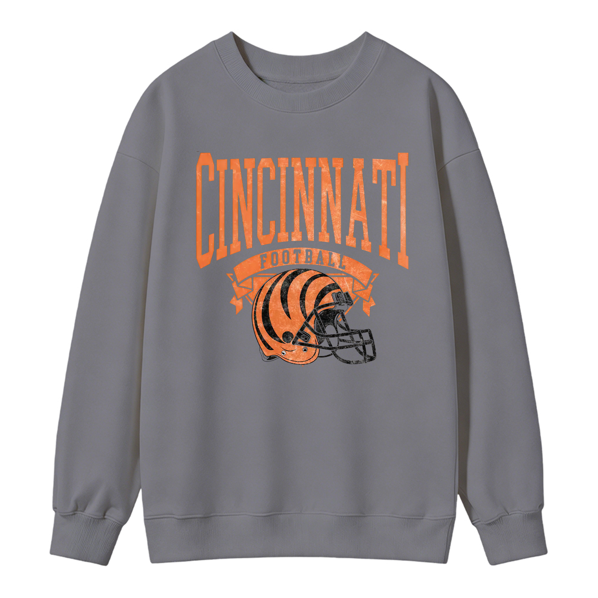 Vintage Football Sweatshirt Hometown Team Pullovers Sublimation Print Soft Cozy Retro Style Comfortable All-Season Wear