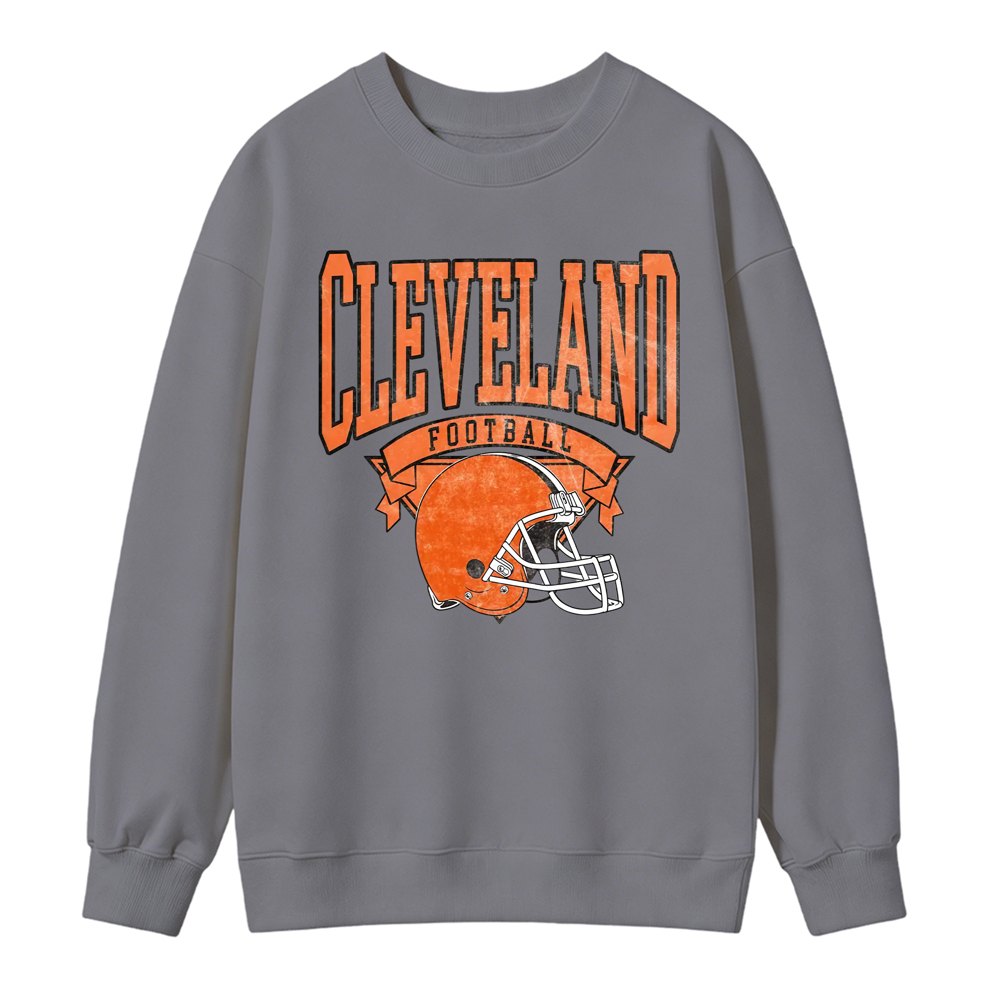 Vintage Football Sweatshirt Hometown Team Pullovers Sublimation Print Soft Cozy Retro Style Comfortable All-Season Wear