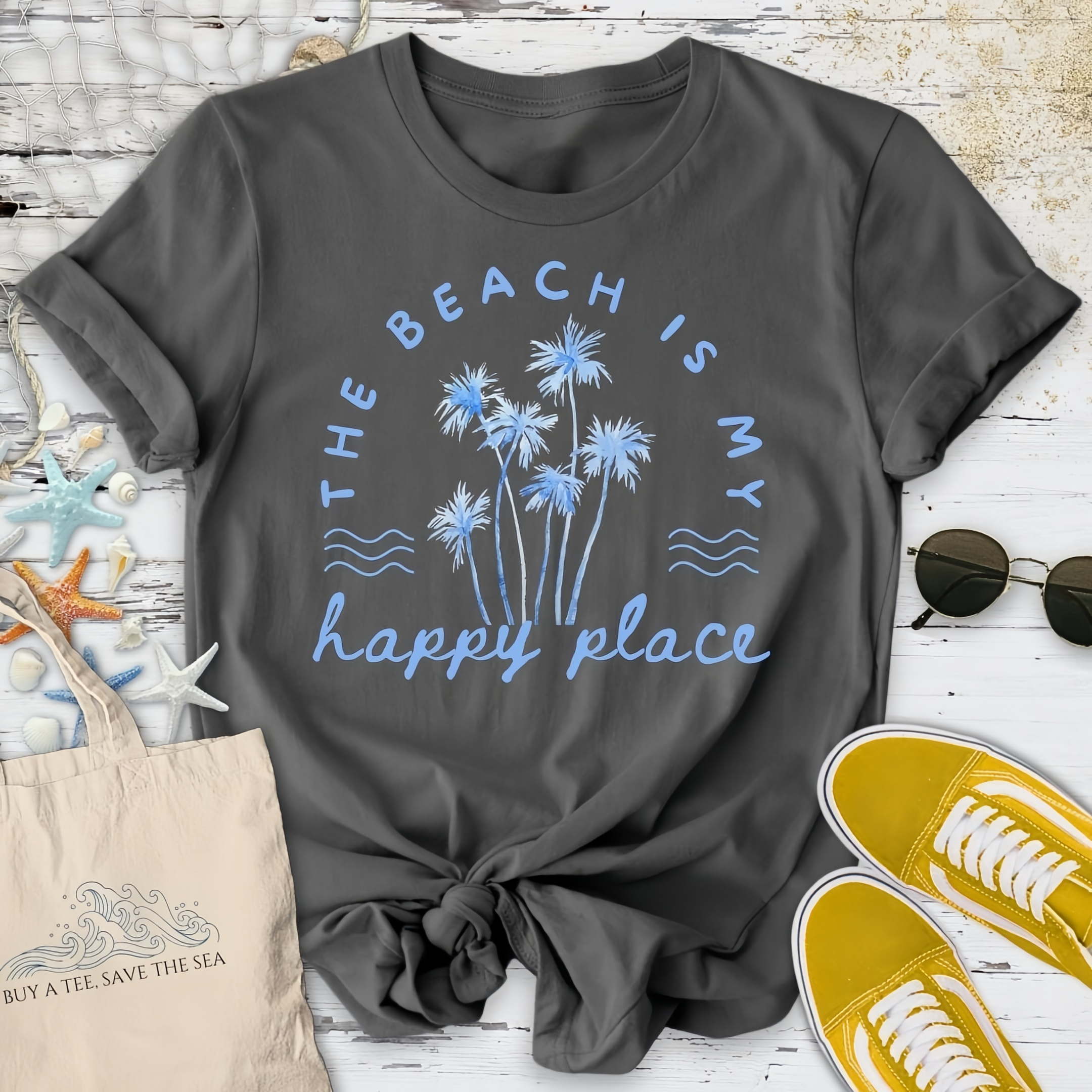 The Beach Is My Happy Place T-Shirt