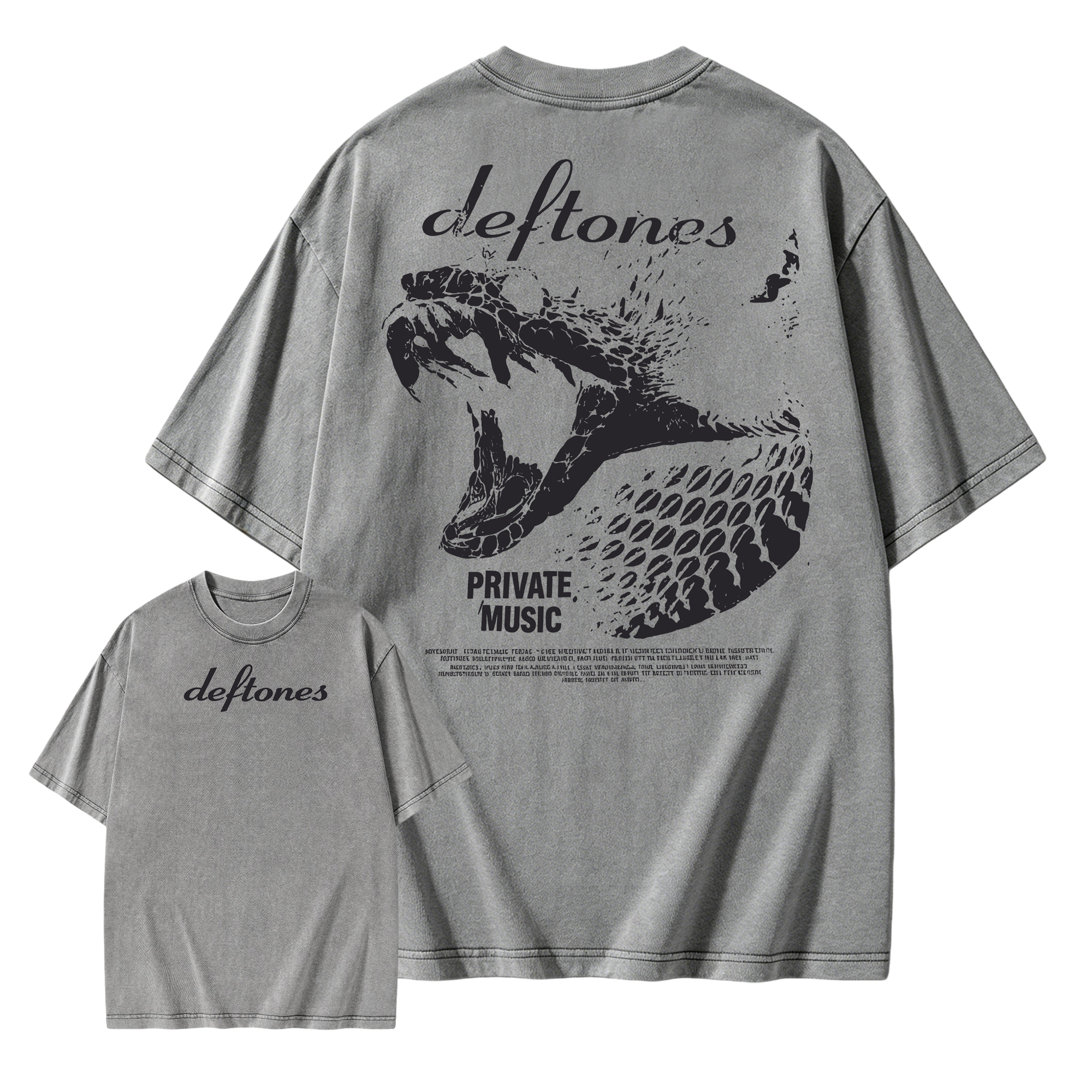 Deftones Private Music  Retro Washed T-shirt