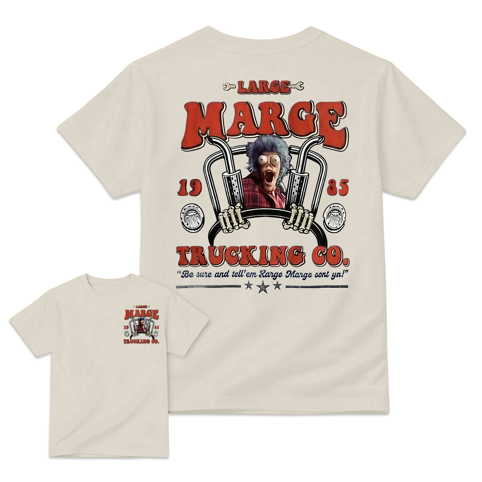 "Large Trucking Co." Retro Slogan T-shirt