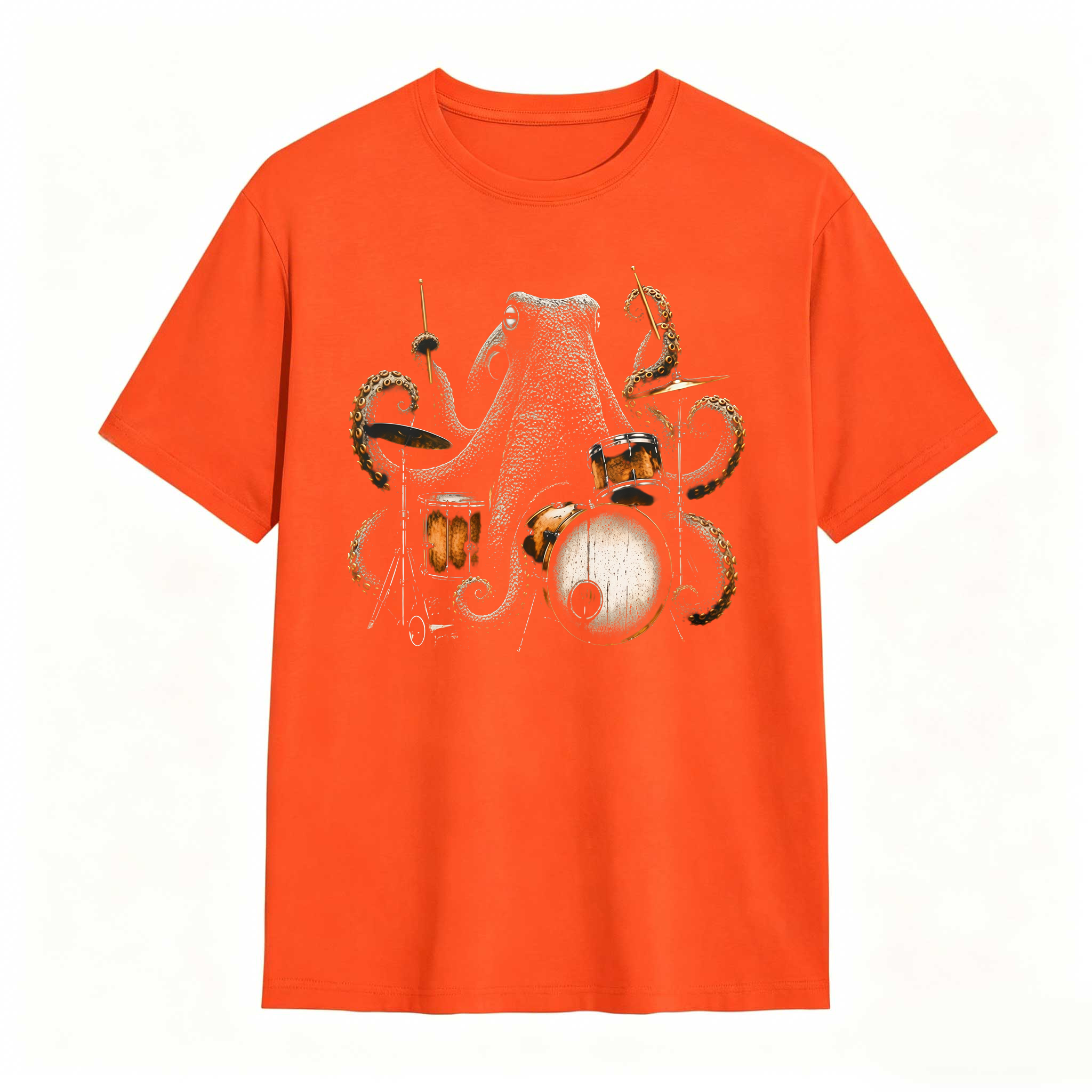 Wild Octopus Drummer T-Shirt