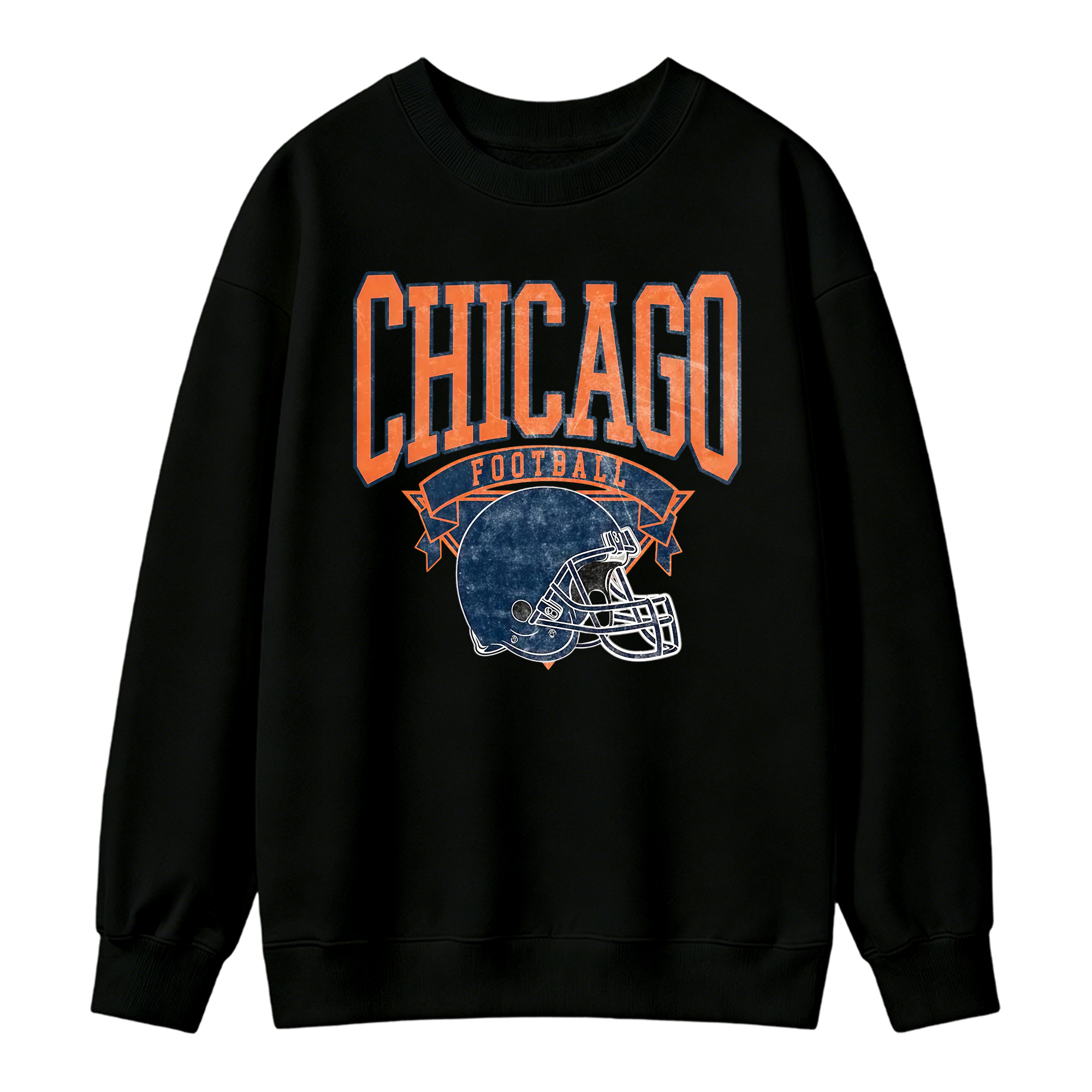 Vintage Football Sweatshirt Hometown Team Pullovers Sublimation Print Soft Cozy Retro Style Comfortable All-Season Wear