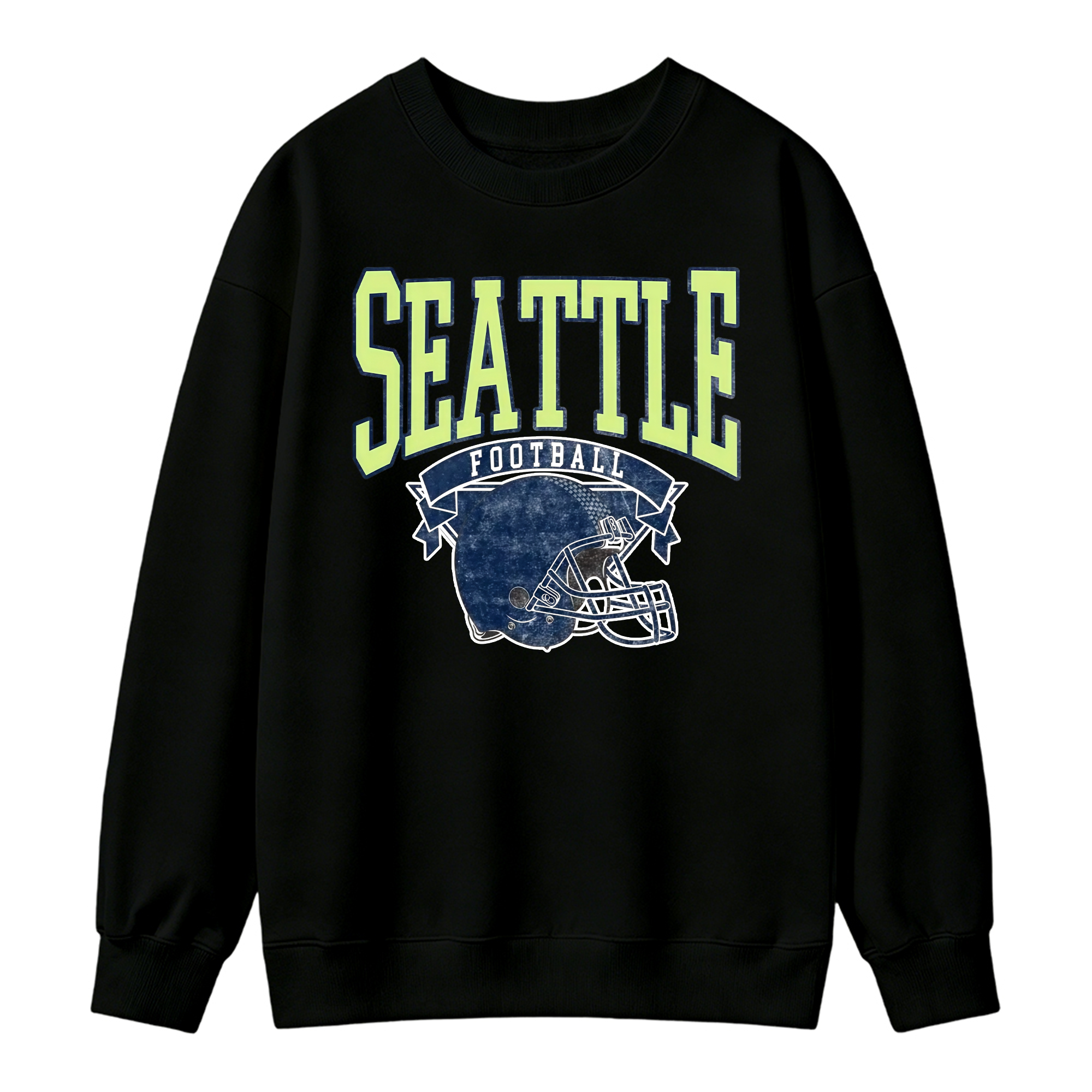 Vintage Football Sweatshirt Hometown Team Pullovers Sublimation Print Soft Cozy Retro Style Comfortable All-Season Wear