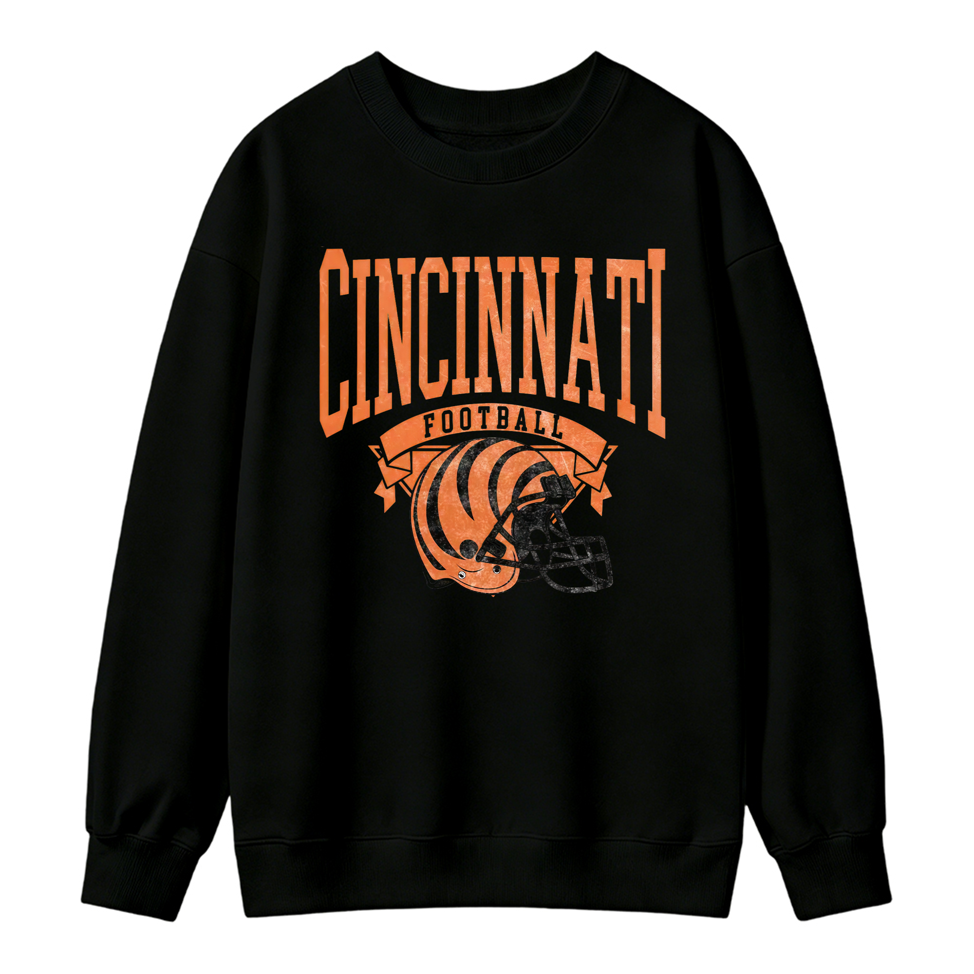 Vintage Football Sweatshirt Hometown Team Pullovers Sublimation Print Soft Cozy Retro Style Comfortable All-Season Wear