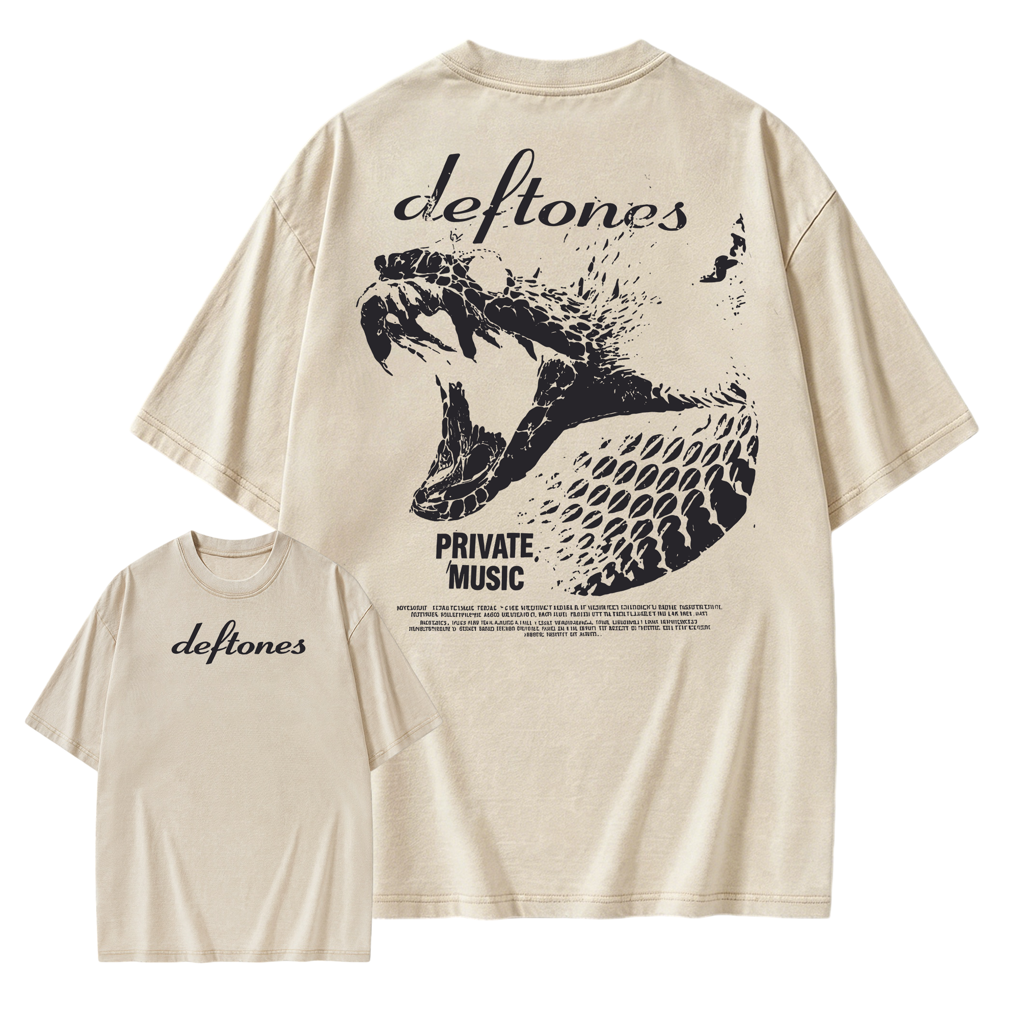 Deftones Private Music  Retro Washed T-shirt