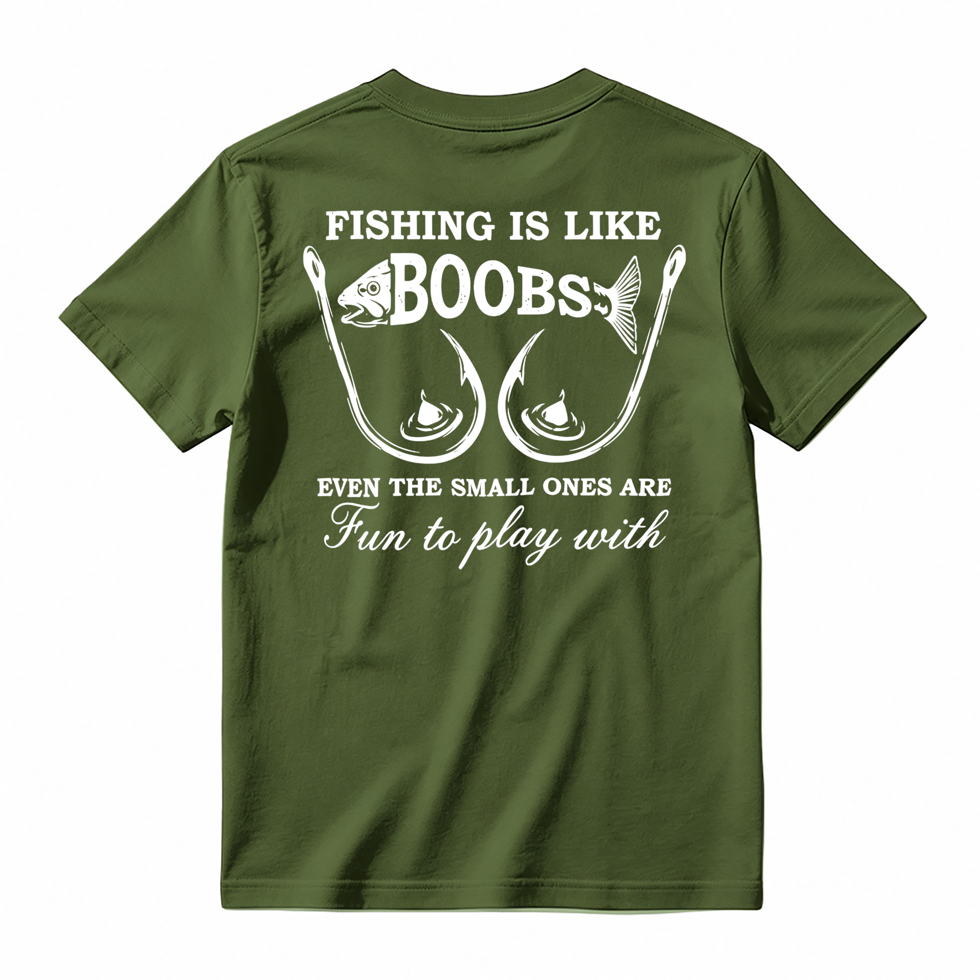 "Fishing Is Like Boobs" Adult Humor T-shirt