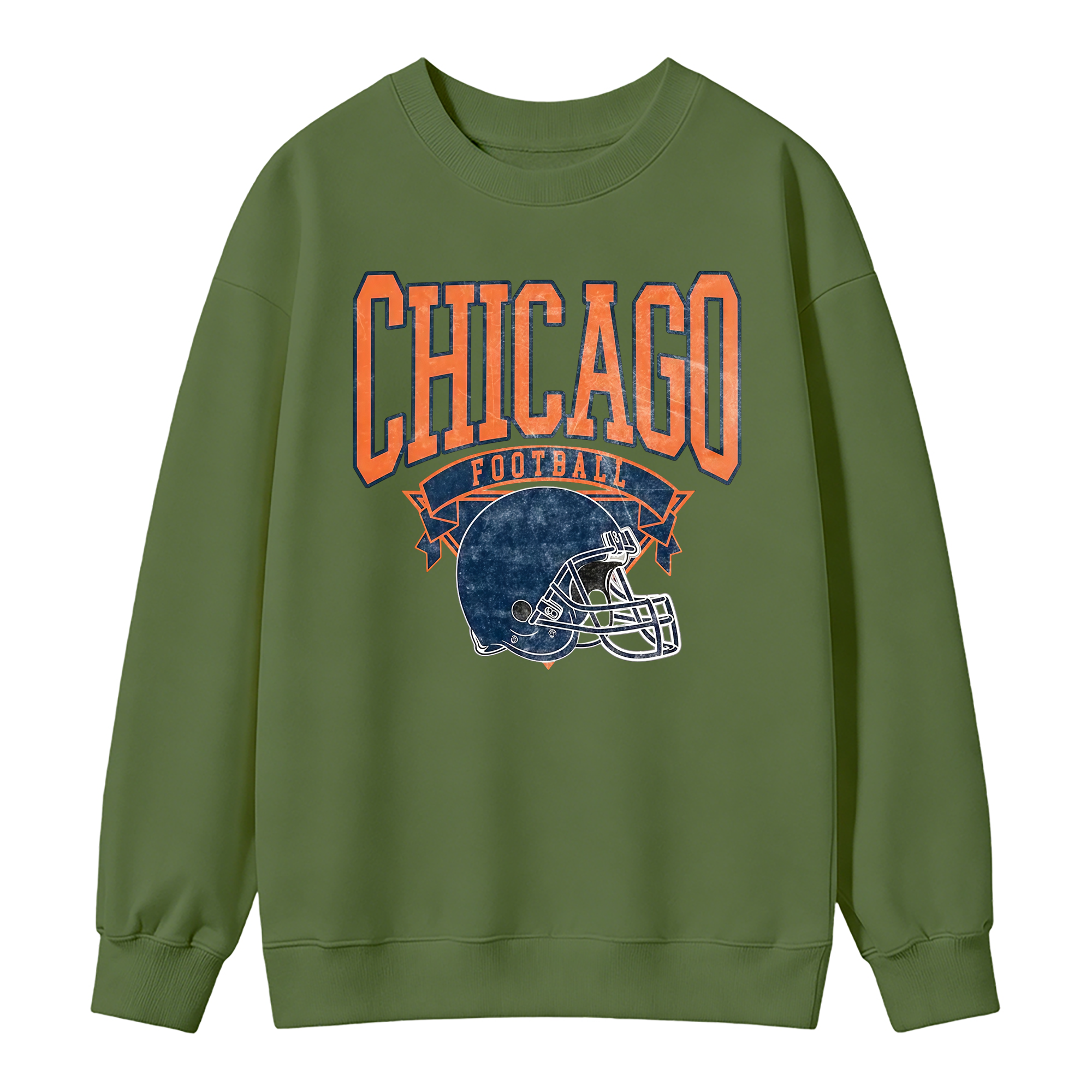 Vintage Football Sweatshirt Hometown Team Pullovers Sublimation Print Soft Cozy Retro Style Comfortable All-Season Wear