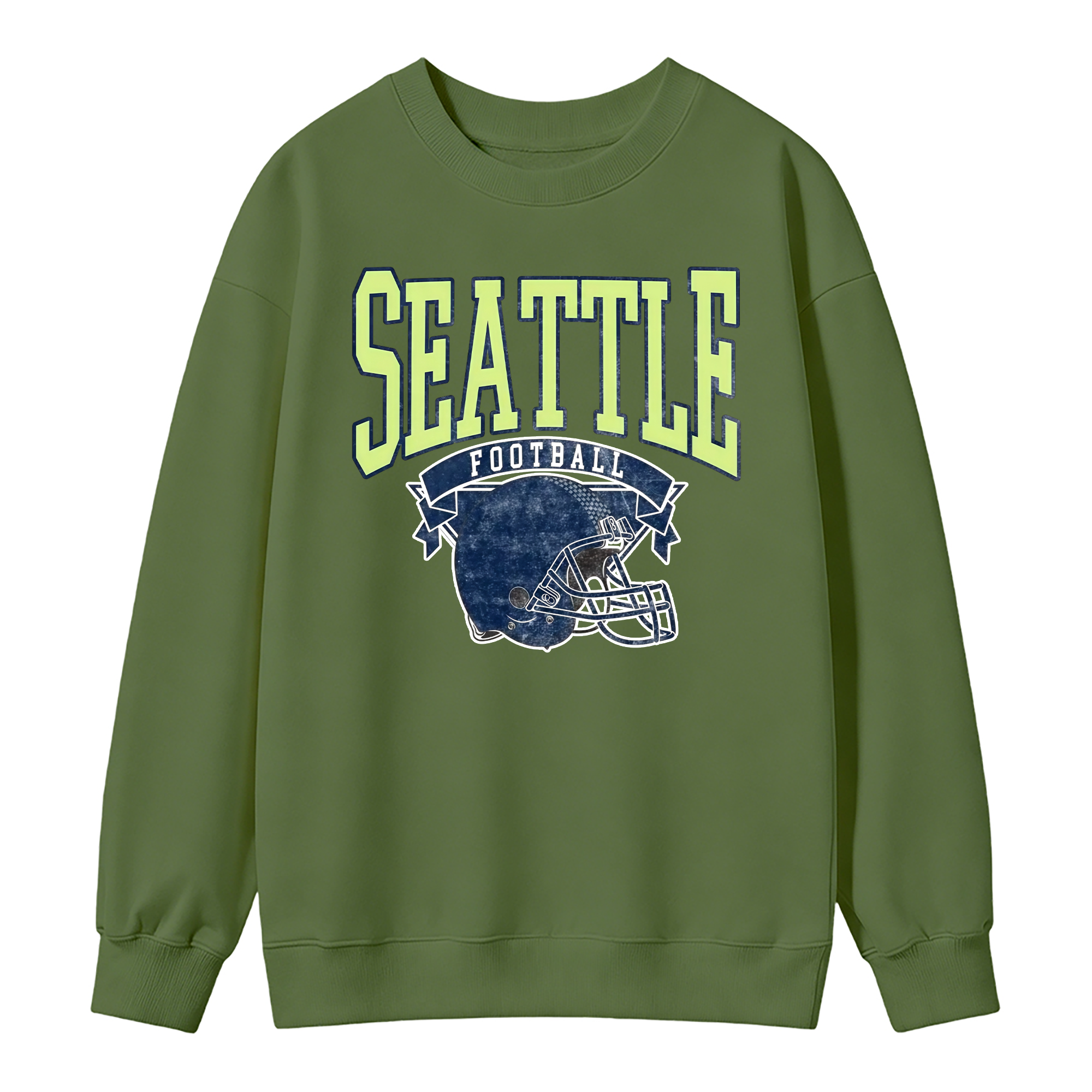 Vintage Football Sweatshirt Hometown Team Pullovers Sublimation Print Soft Cozy Retro Style Comfortable All-Season Wear