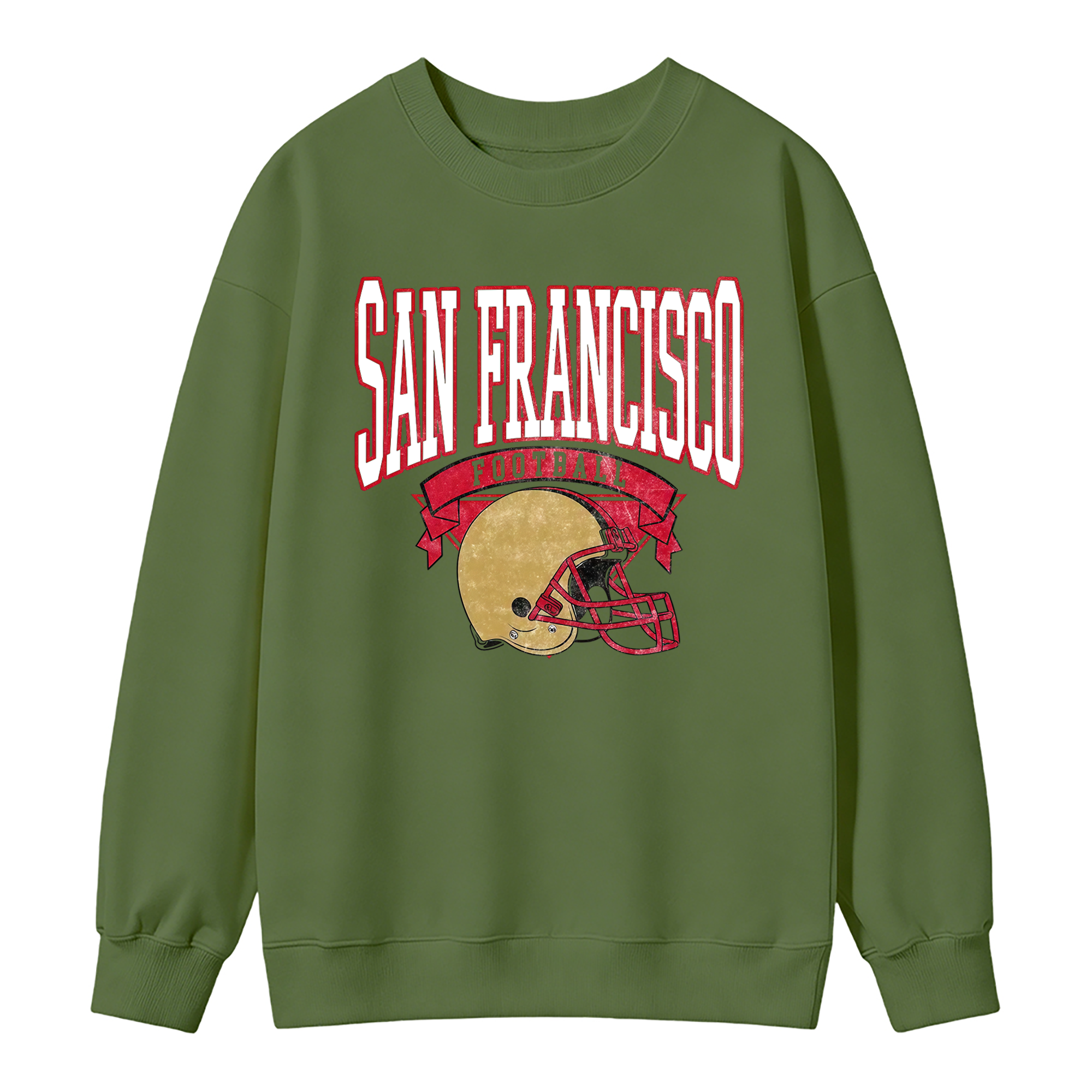 Vintage Football Sweatshirt Hometown Team Pullovers Sublimation Print Soft Cozy Retro Style Comfortable All-Season Wear