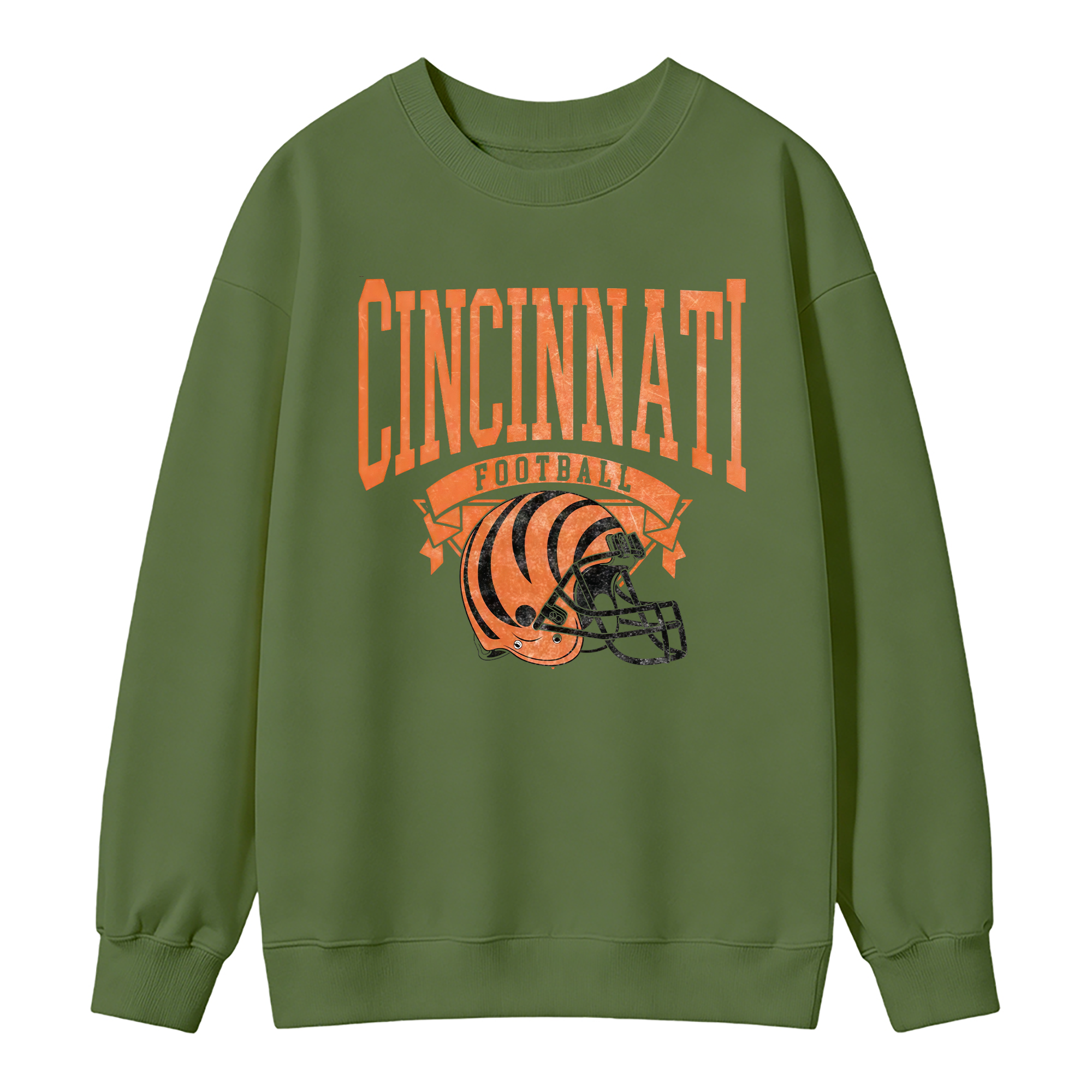 Vintage Football Sweatshirt Hometown Team Pullovers Sublimation Print Soft Cozy Retro Style Comfortable All-Season Wear