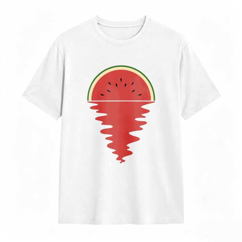 Watermelon Slice With Melting Effect Unisex Classic T-shirt