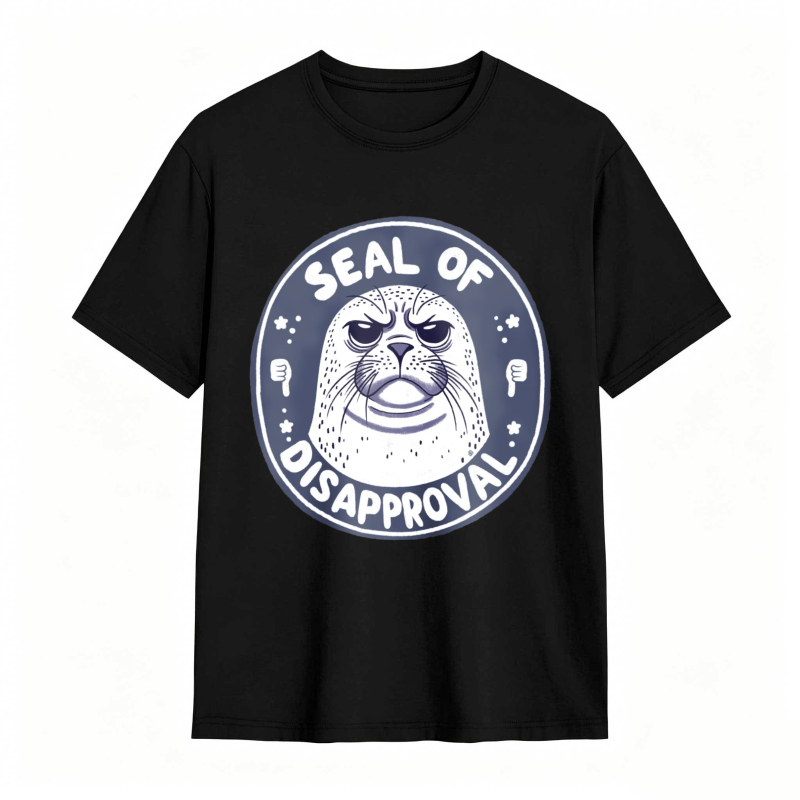 Seal Of Disapproval Animal Graphic Unisex Classic T-shirt