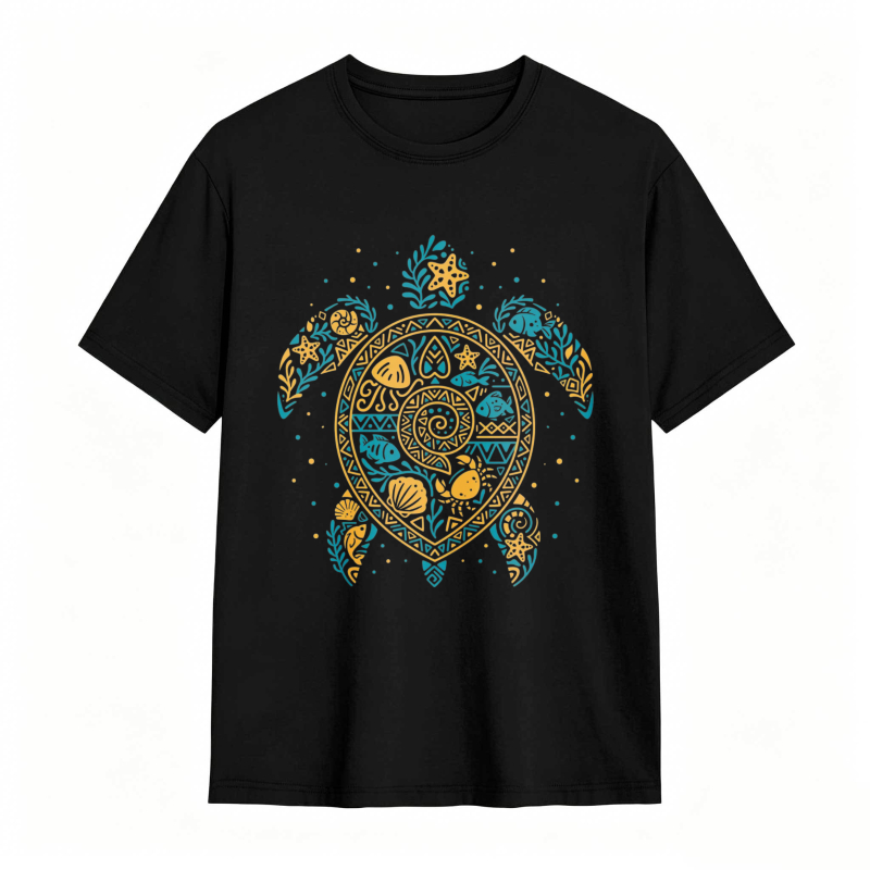 Turtle Mandala Pattern Unisex Classic T-shirt