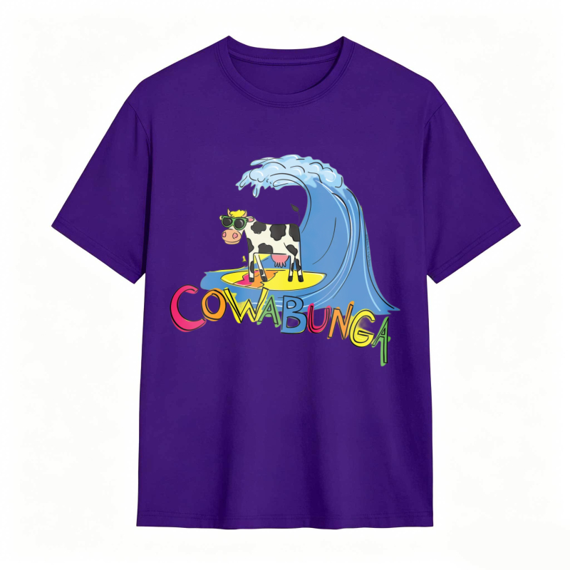 Cow And Wave Cowabunga Unisex Classic T-shirt