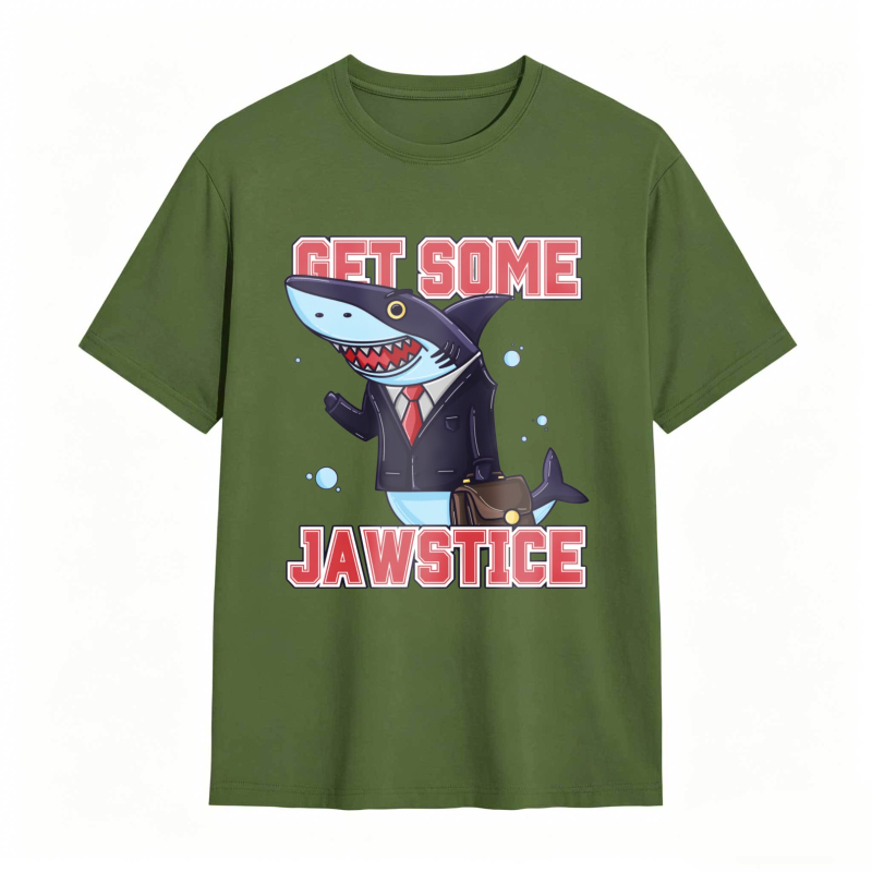 Shark In Suit Get Some Jawstice Unisex Classic T-shirt