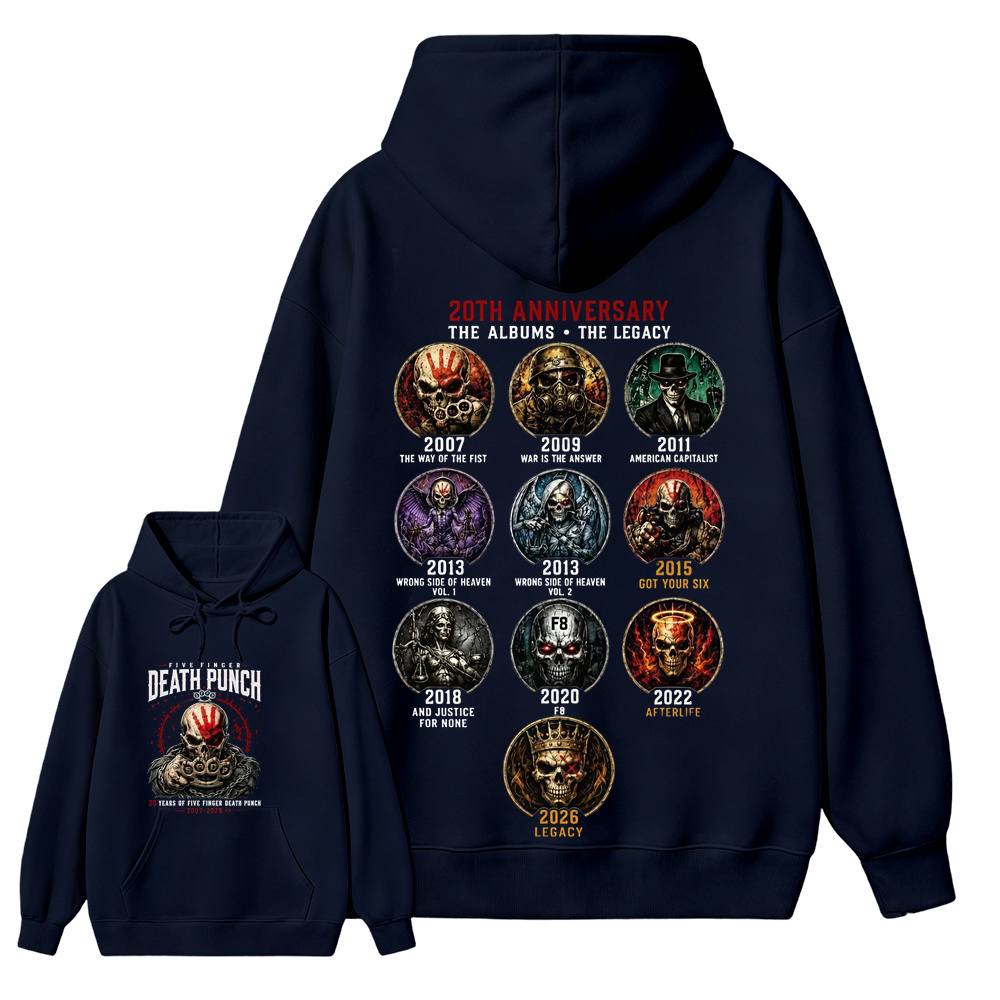 Five Finger Death Punch Rock Band Heavy Metal Music Hoodie