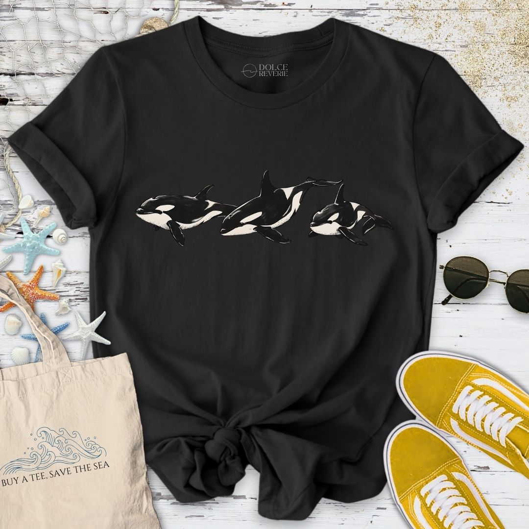 3 Vintage Orcas T-Shirt
