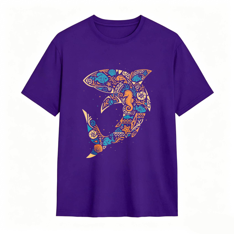 Sea Life Pattern Unisex Classic T-shirt