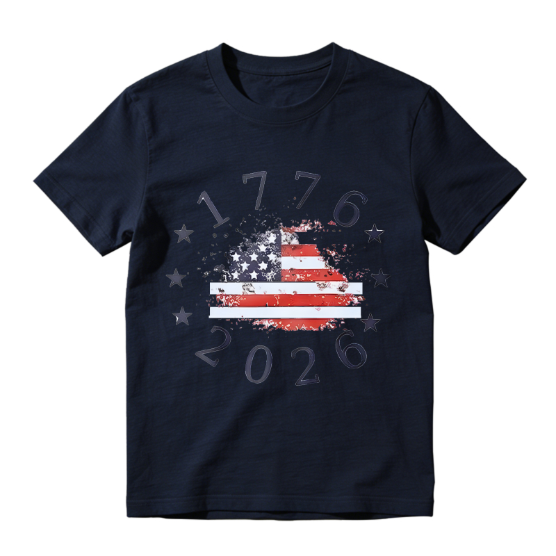 American Flag 1776 2026 Independence Day T-shirt