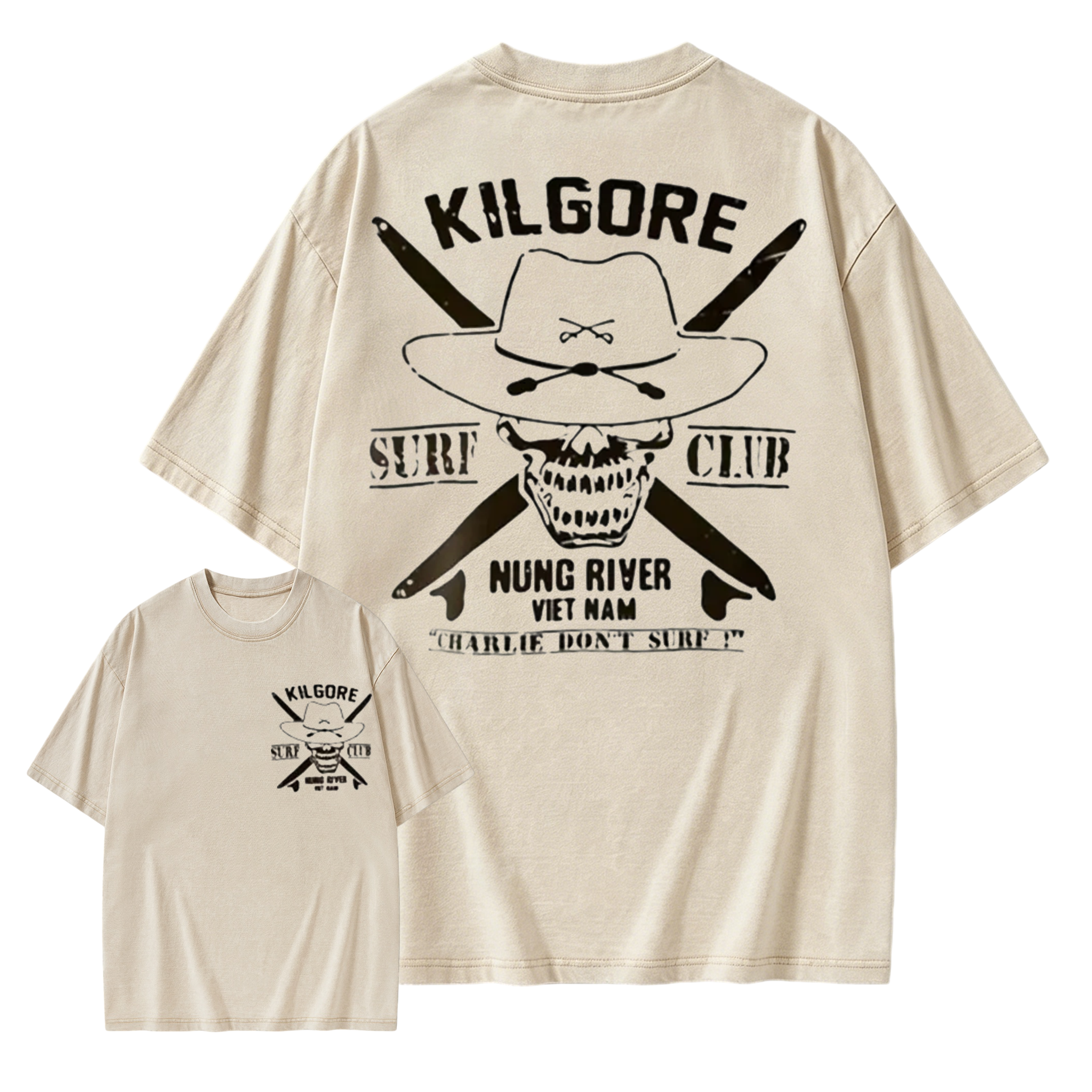 Kilgore Surf Club Nung River Vietnam Washed T-shirt