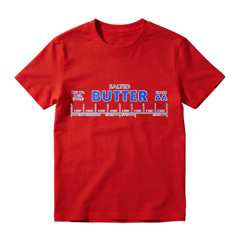 Salted Butter Nutrition Facts Label Graphic Unisex Classic T-shirt