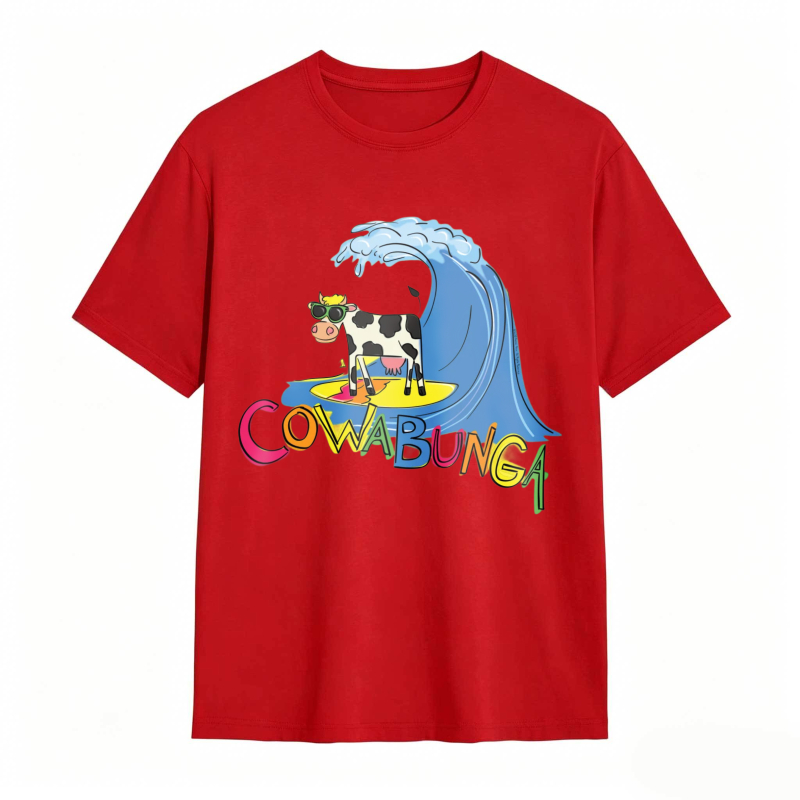 Cow And Wave Cowabunga Unisex Classic T-shirt