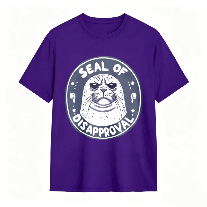 Seal Of Disapproval Animal Graphic Unisex Classic T-shirt