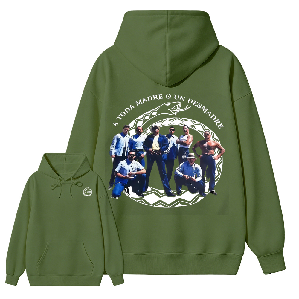 "A Toda Madre O Un Desmadre"- Vintage Chicano Homies Hoodie