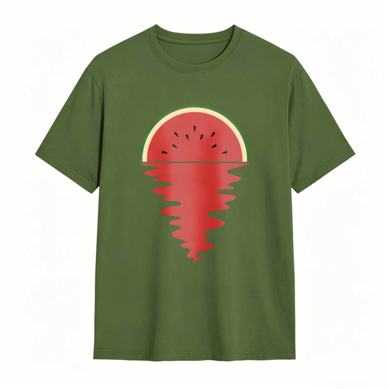 Watermelon Slice With Melting Effect Unisex Classic T-shirt
