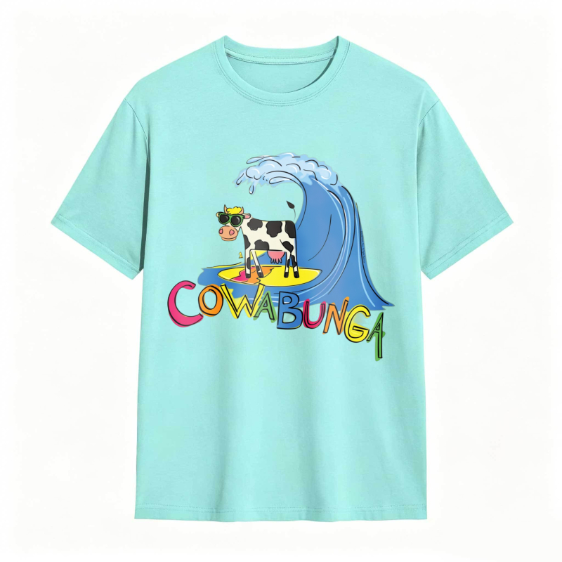 Cow And Wave Cowabunga Unisex Classic T-shirt